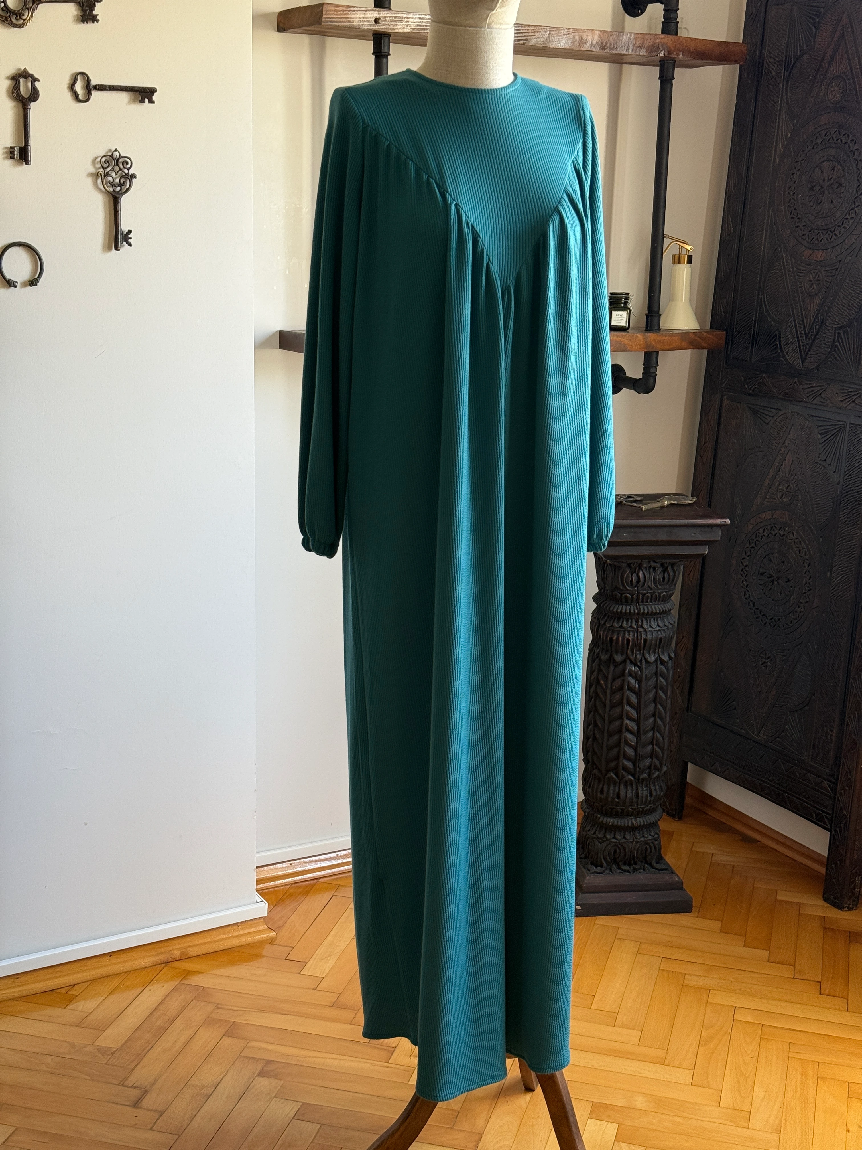 V Robalı Örme Elbise 2309 NAVRA | FENDEL