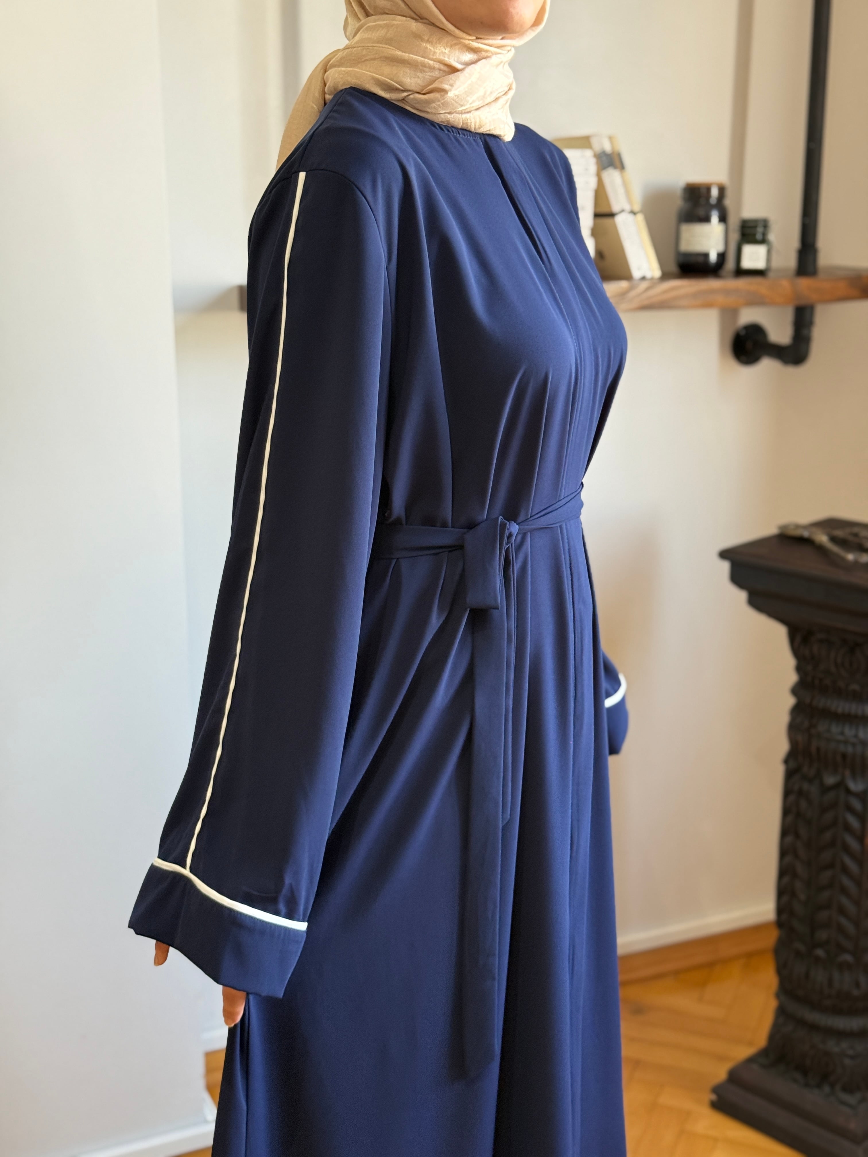 Gizli Patlı Biyeli Abaya Kol Ferace 5058