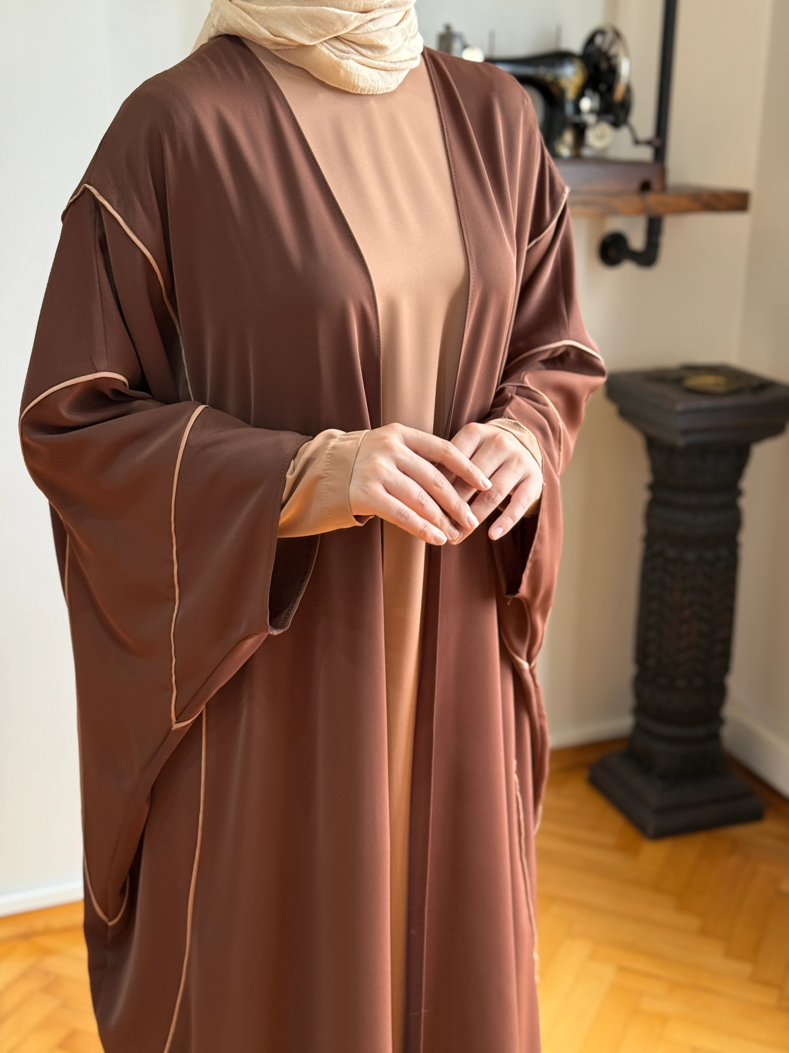 Biyeli Abaya Takım 5081 NAVRA | FENDEL