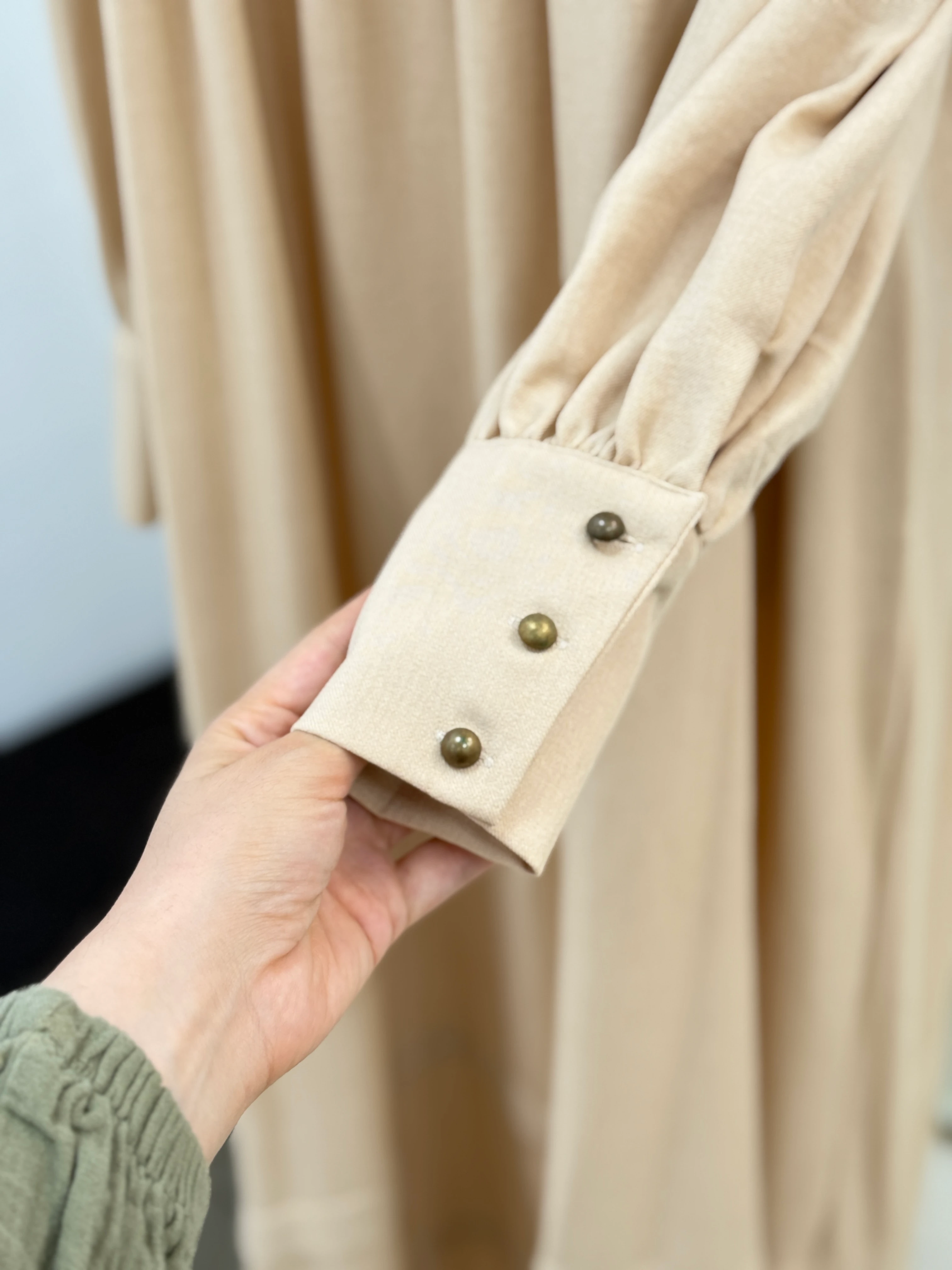 Çift Bantlı Salaş Keten Elbise 5069 NAVRA | FENDEL