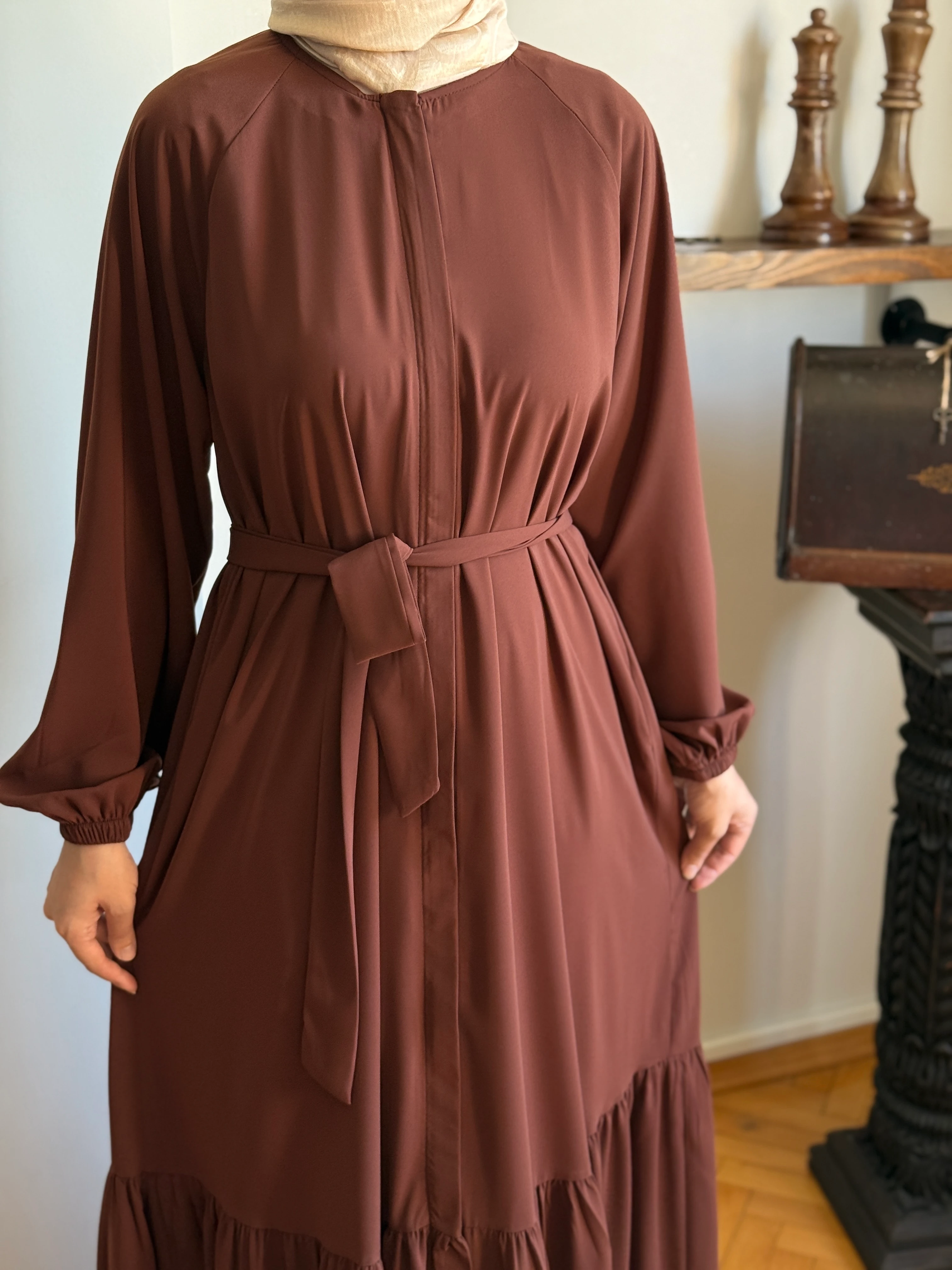 Gizli Patlı Medine İpeği Ferace 5020 NAVRA | FENDEL