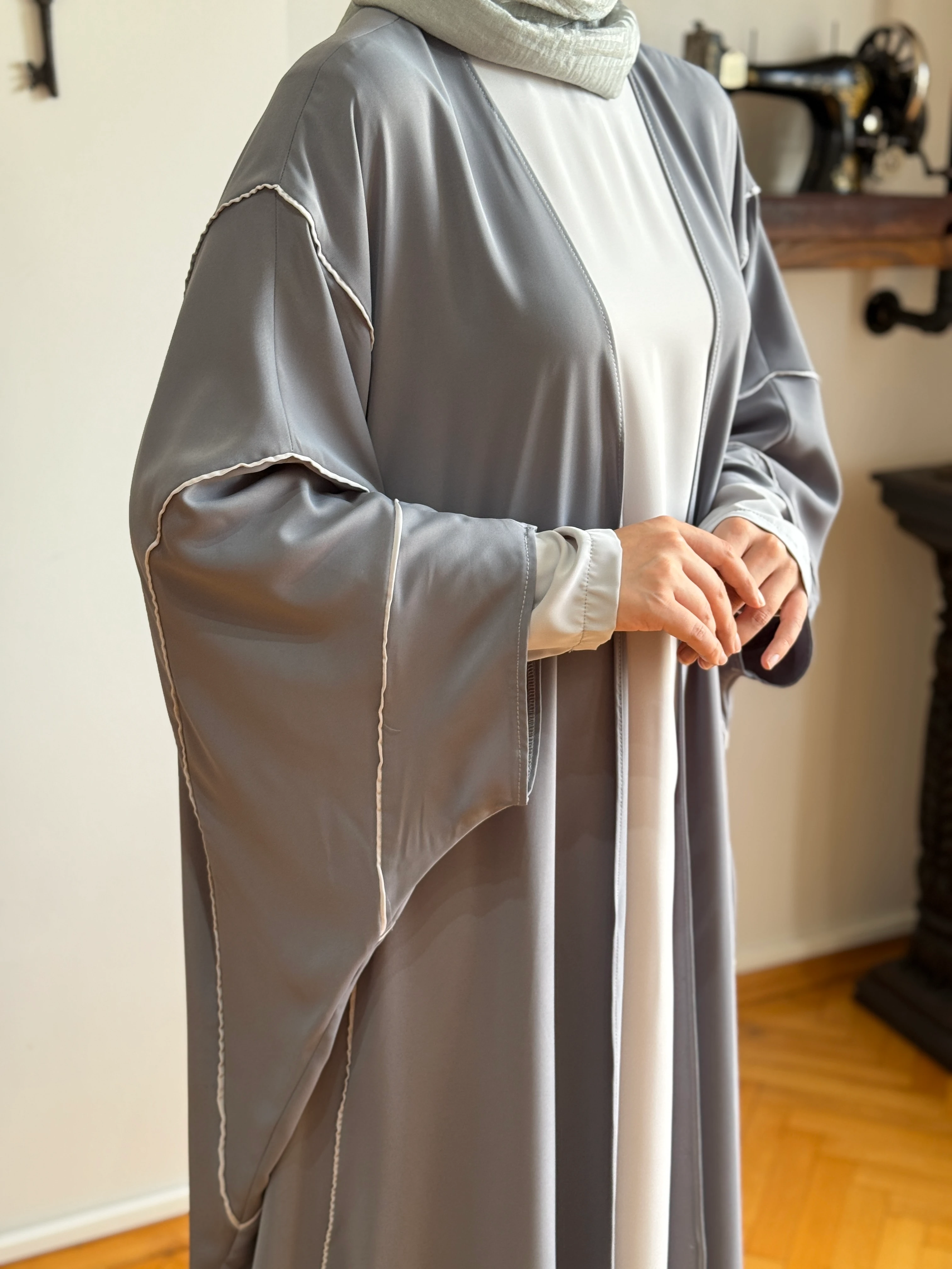 Biyeli Abaya Takım 5081 NAVRA | FENDEL