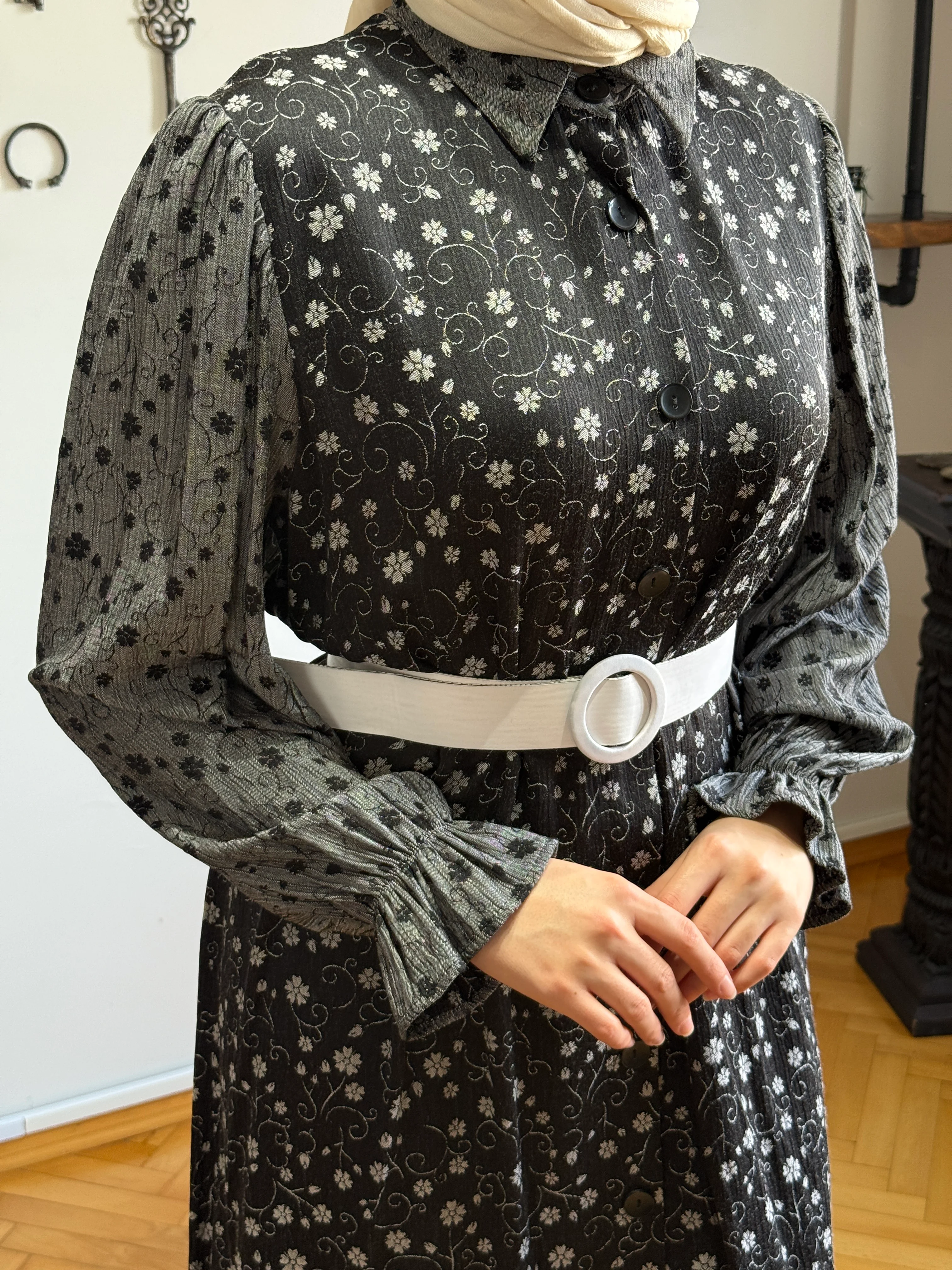 Etek Büzgülü Pamuk Gömlek Elbise 1475 NAVRA | FENDEL