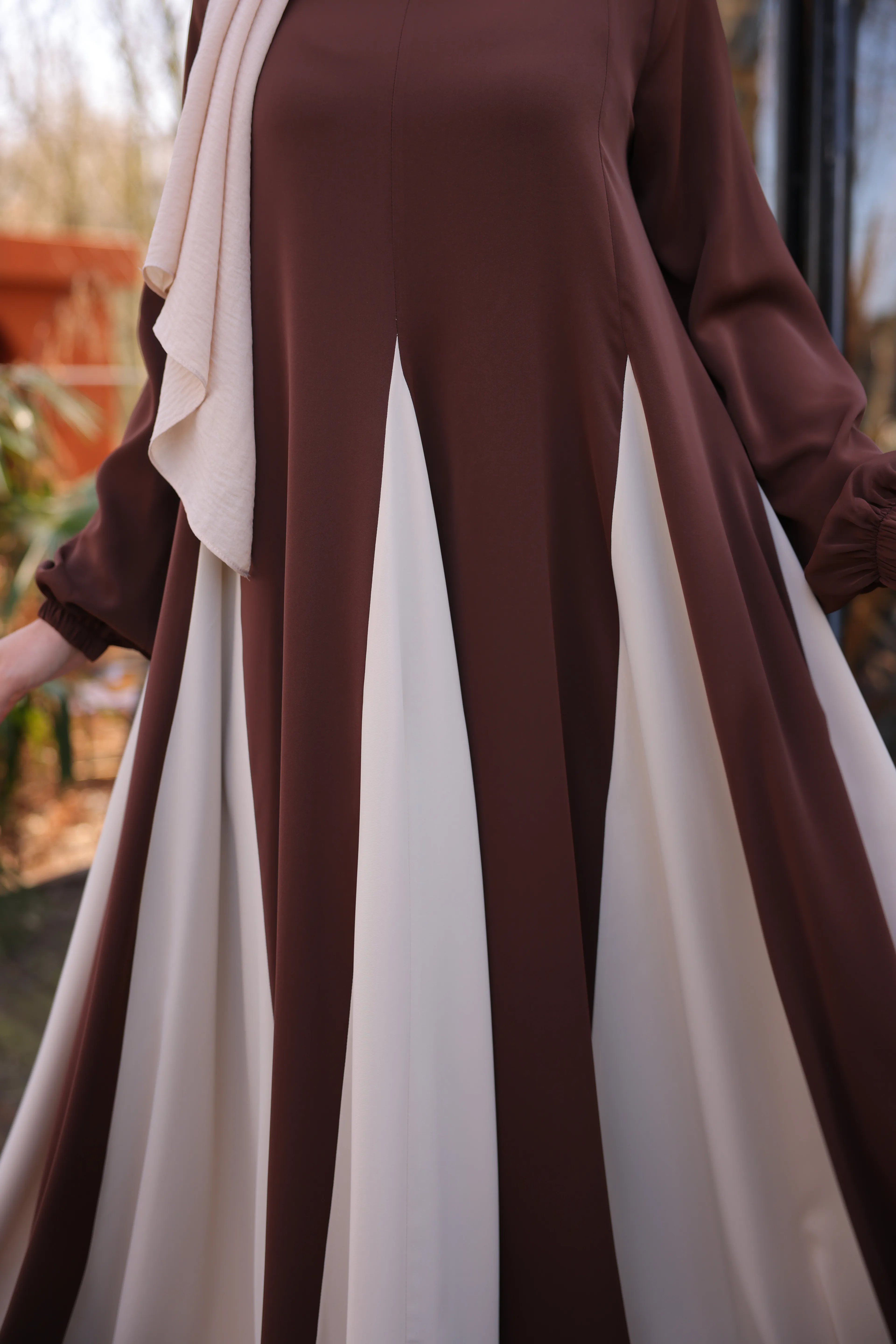 Üçgen Garnili Semazen Elbise 5080 NAVRA | FENDEL