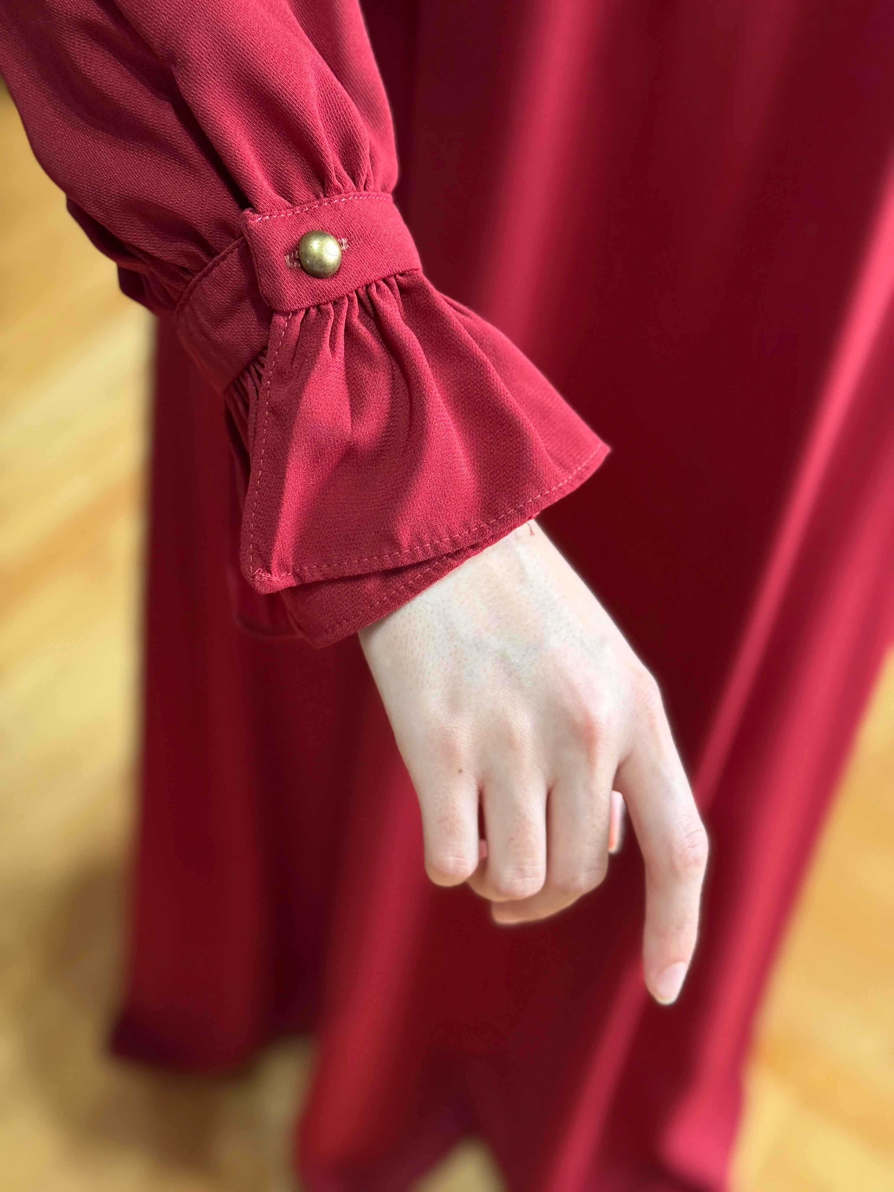 Anvelop Detaylı Krep Elbise 5085 NAVRA | FENDEL