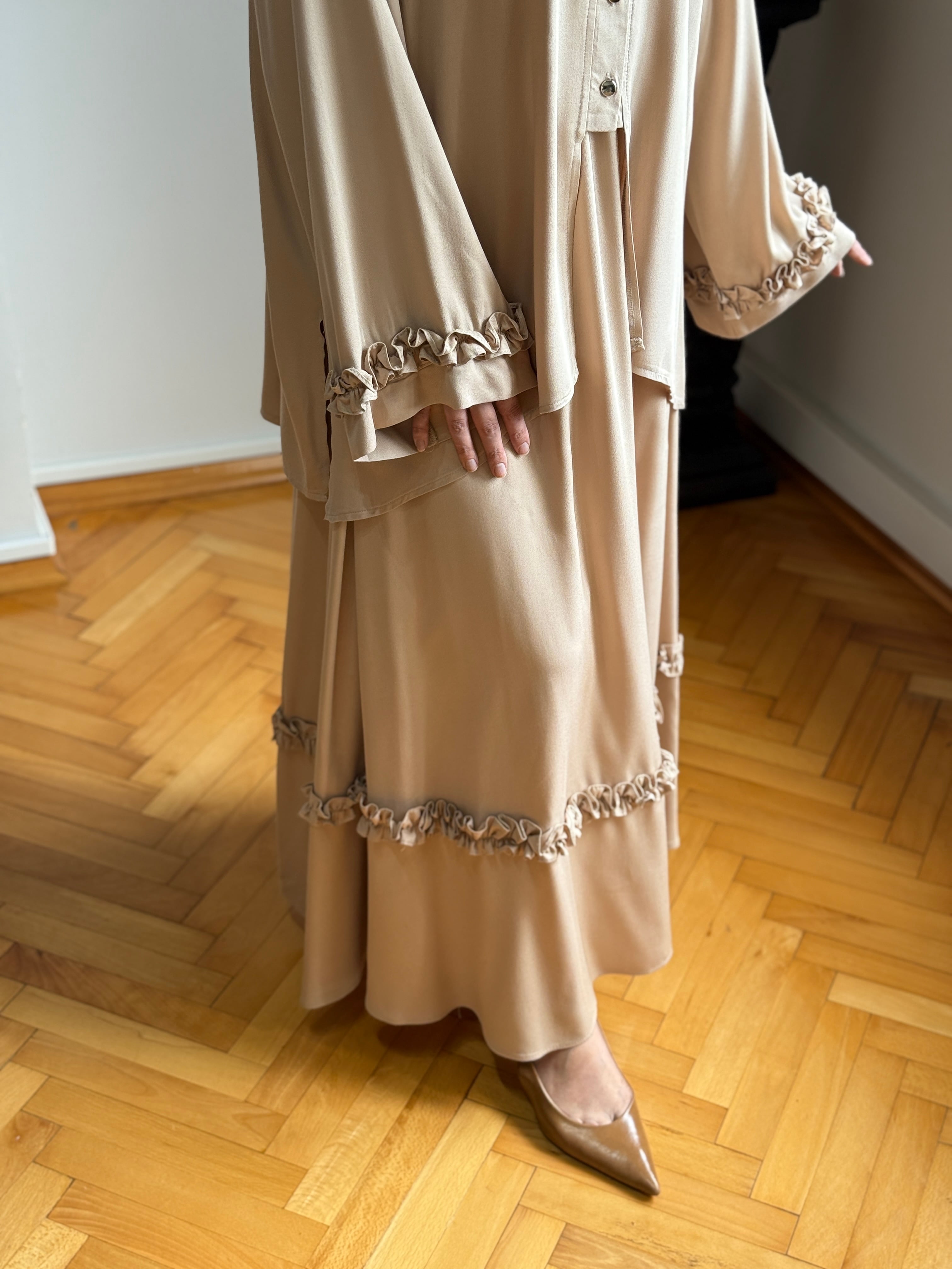 Belmando Oversize Alt Üst Takım 5092 - bej
