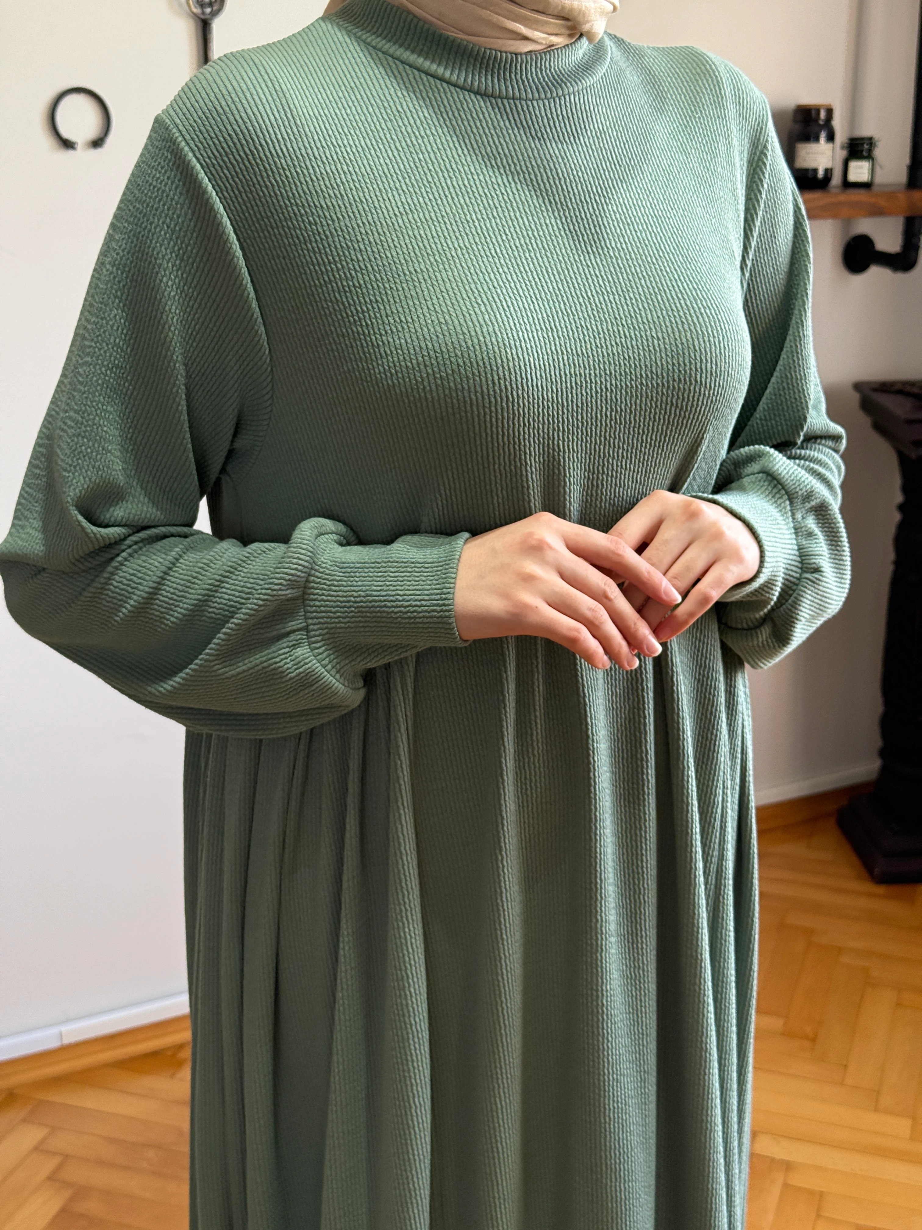 Yandan Büzgülü Örme Elbise 8000 NAVRA | FENDEL