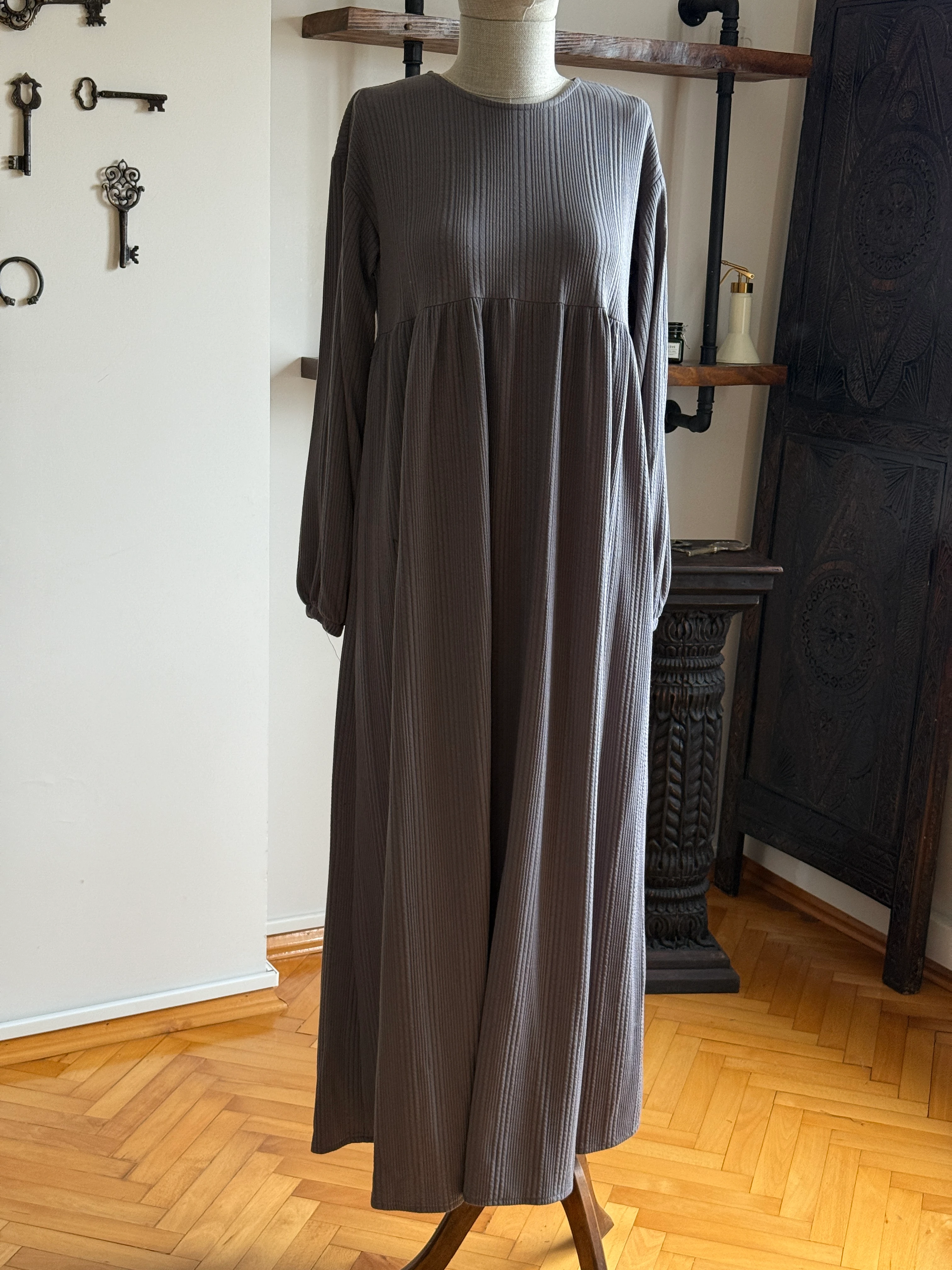 Robalı Saç Örme Elbise 2404 NAVRA | FENDEL