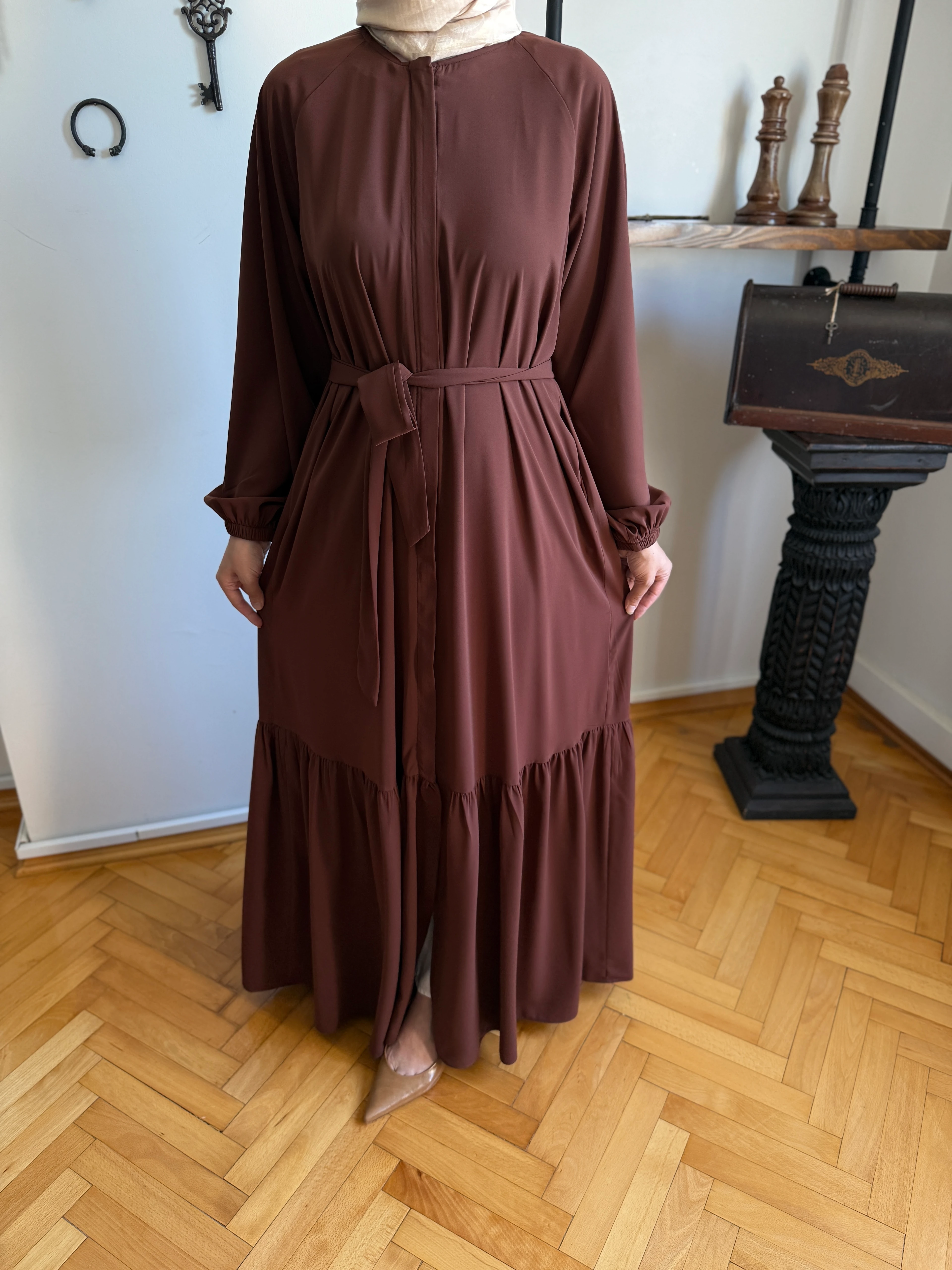 Gizli Patlı Medine İpeği Ferace 5020 NAVRA | FENDEL