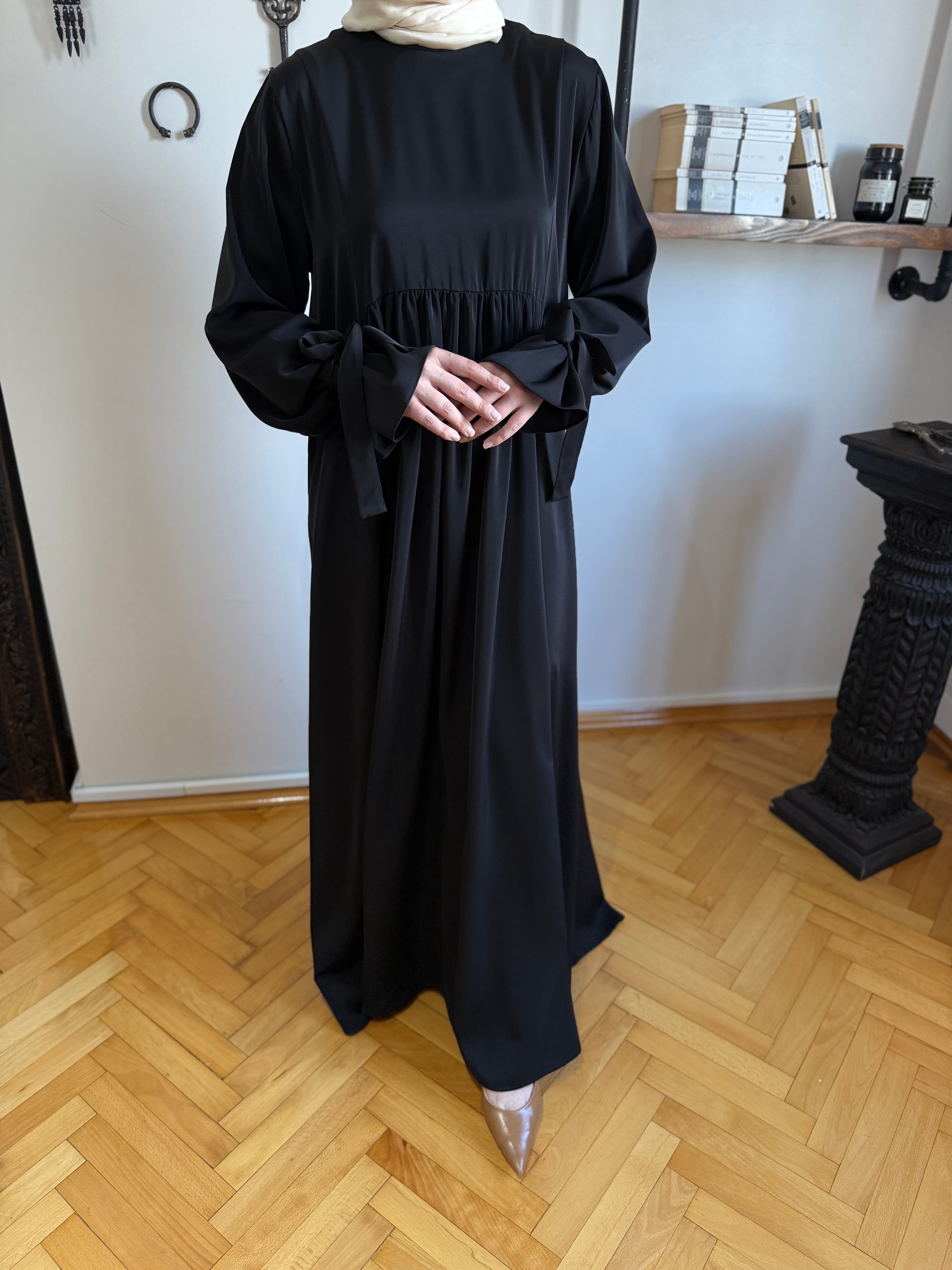 Kol Bağlamalı Oversize Elbise 1001