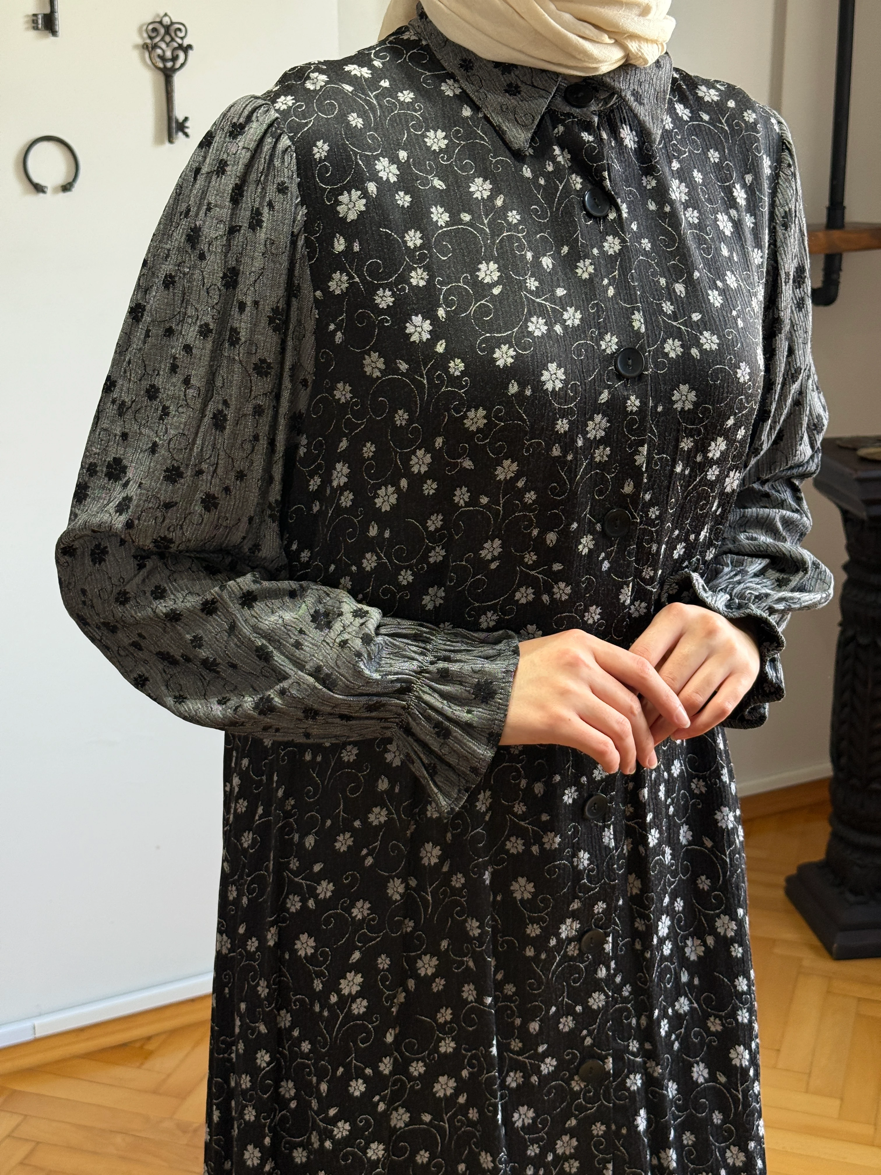 Etek Büzgülü Pamuk Gömlek Elbise 1475 NAVRA | FENDEL