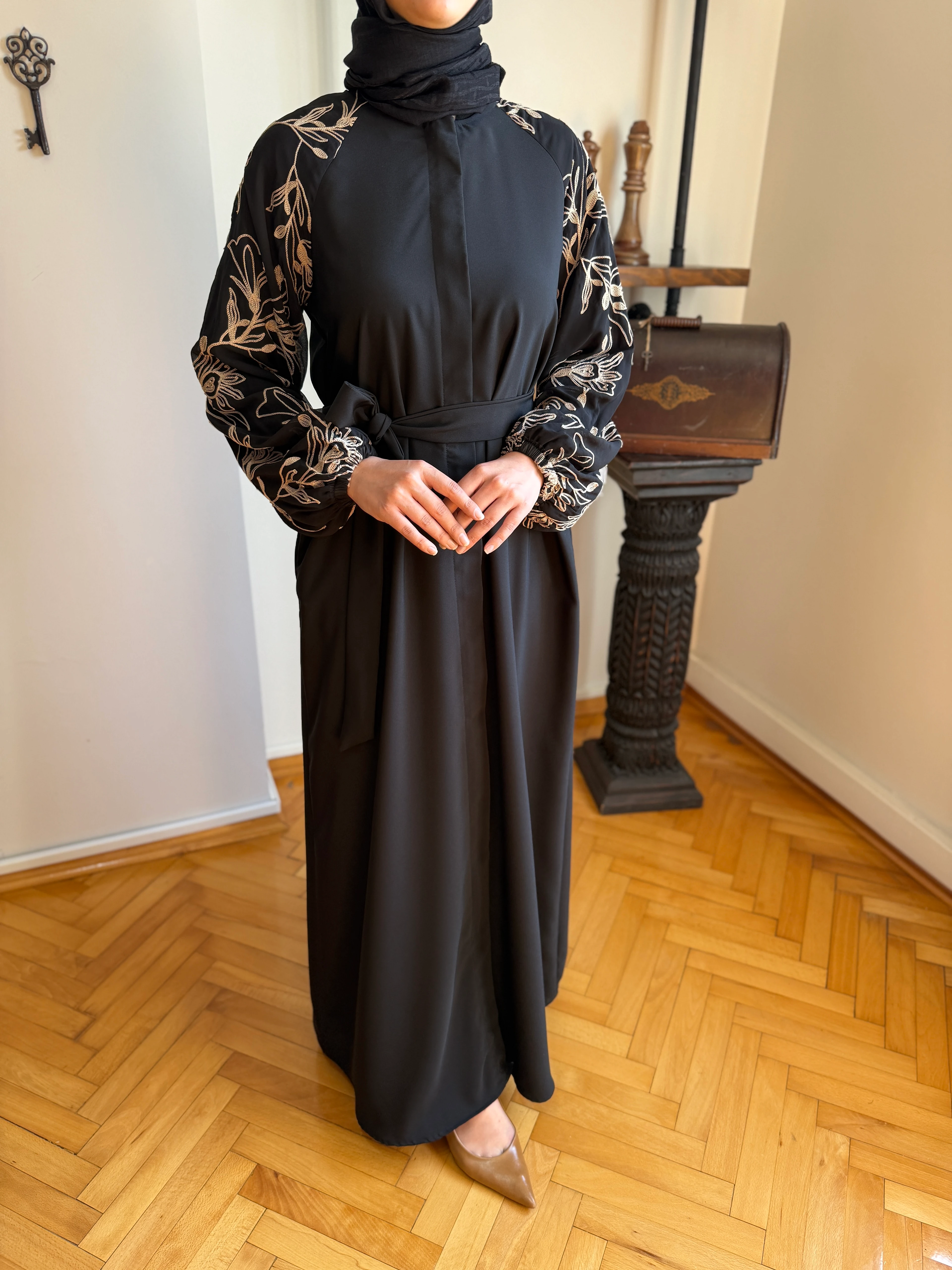 Süzene Nakışlı Reglan Kol Ferace 5051 NAVRA | FENDEL