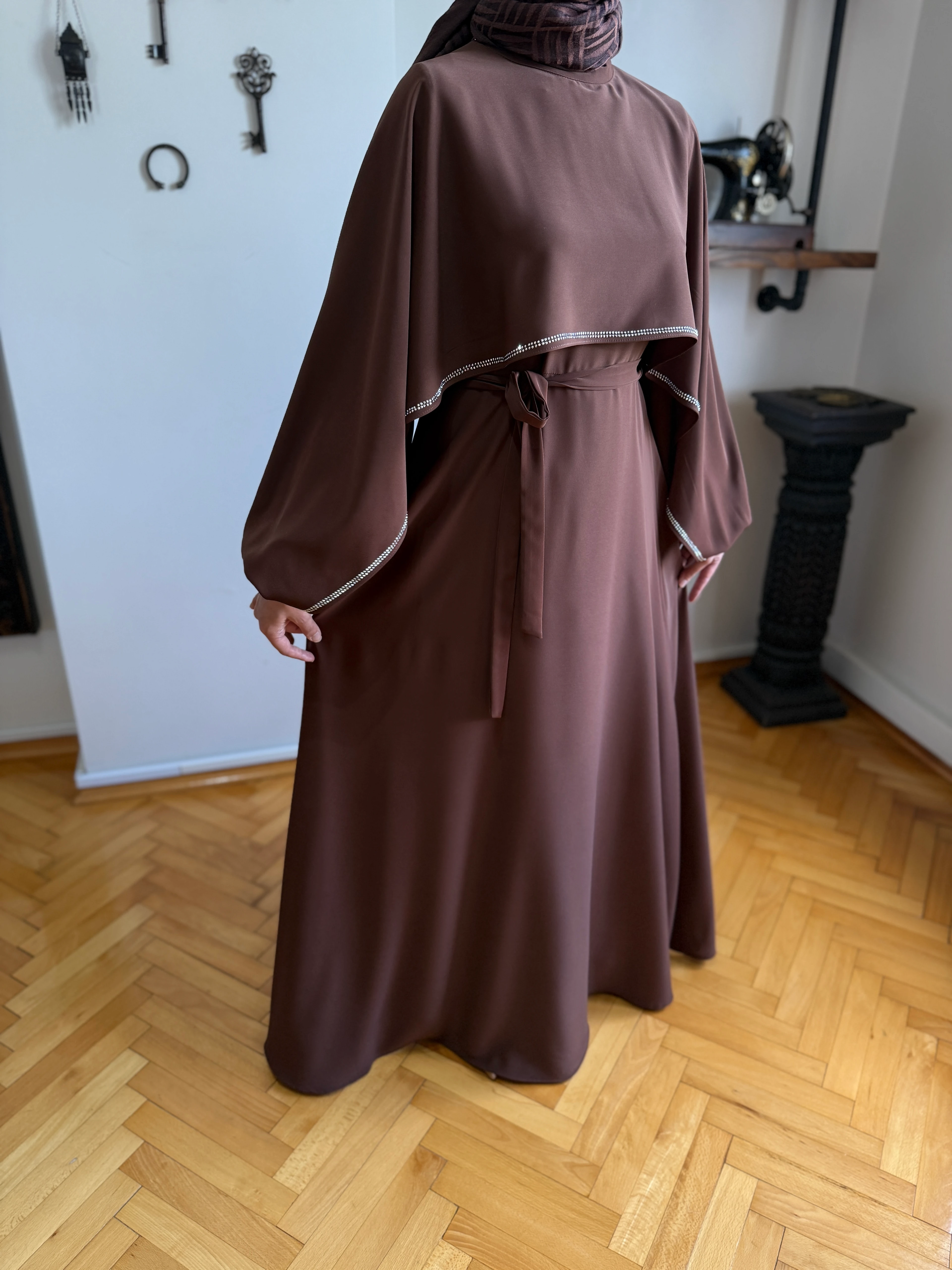 Taşlı Yarasa Kol Abiye 5066 NAVRA | FENDEL