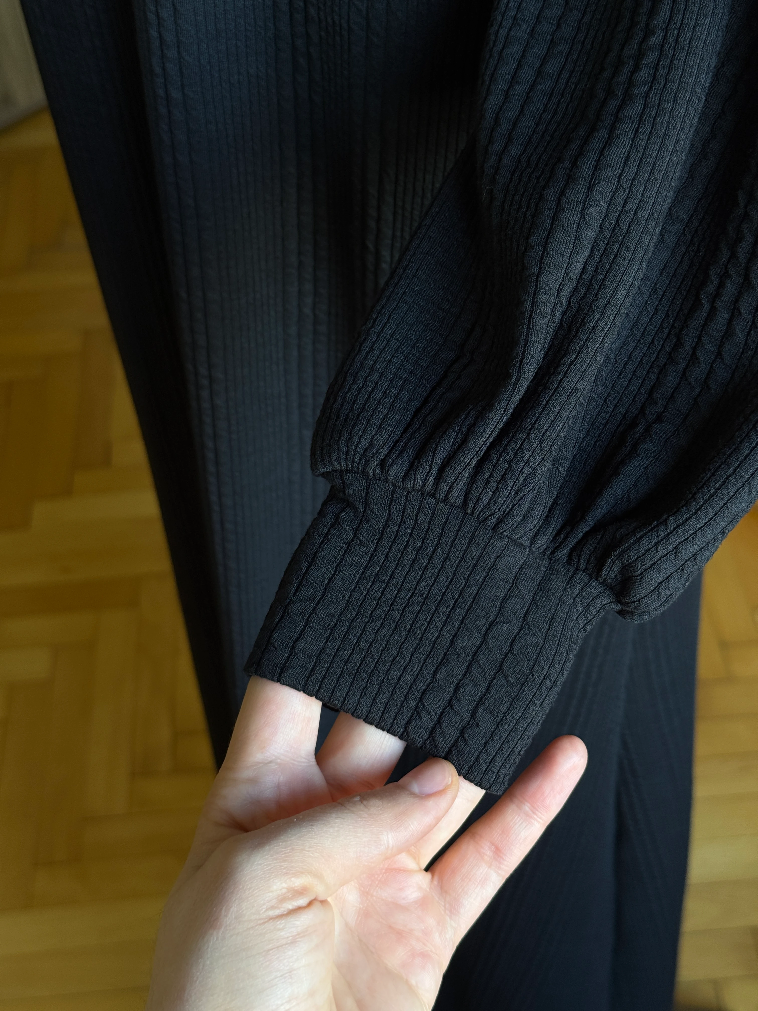 Kapüşonlu ve Cepli Örme Elbise 2402 NAVRA | FENDEL