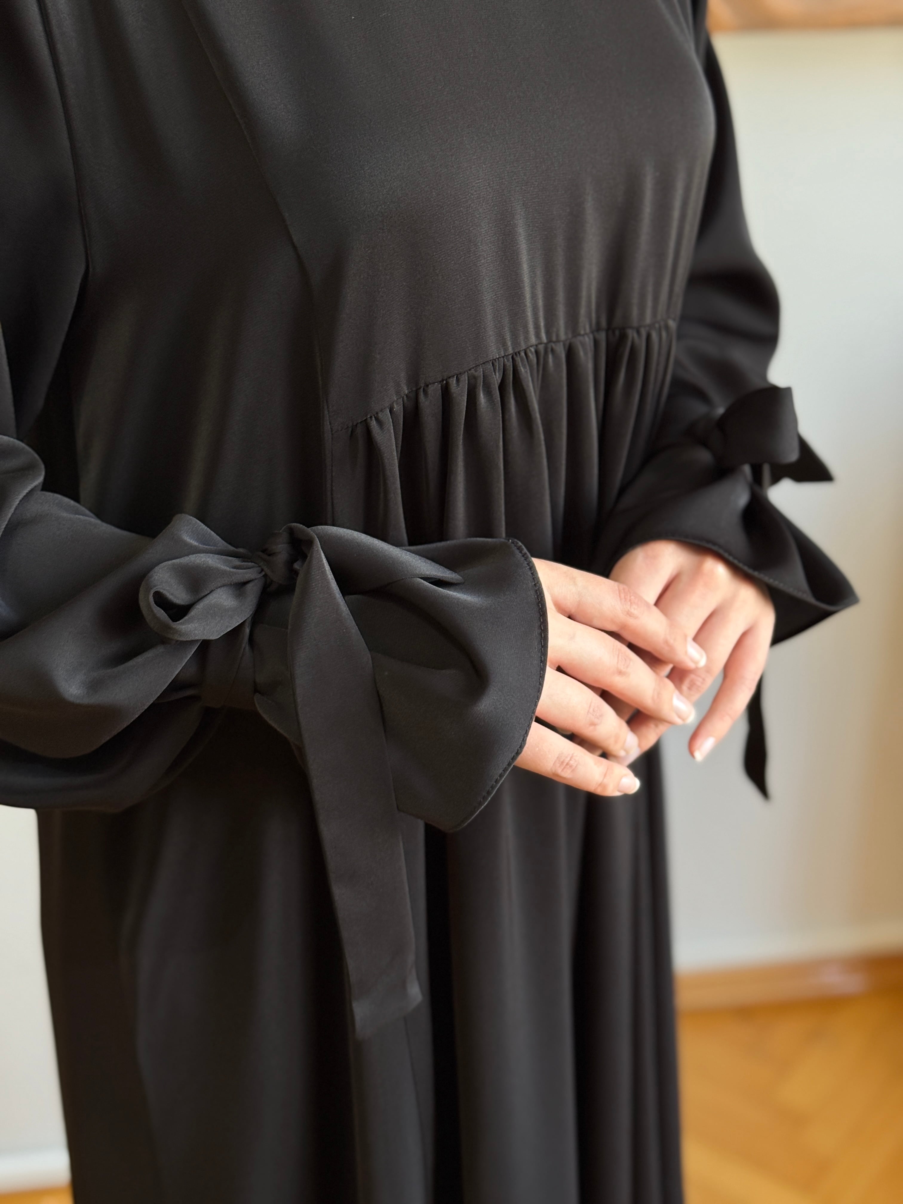 Kol Bağlamalı Oversize Elbise 1001