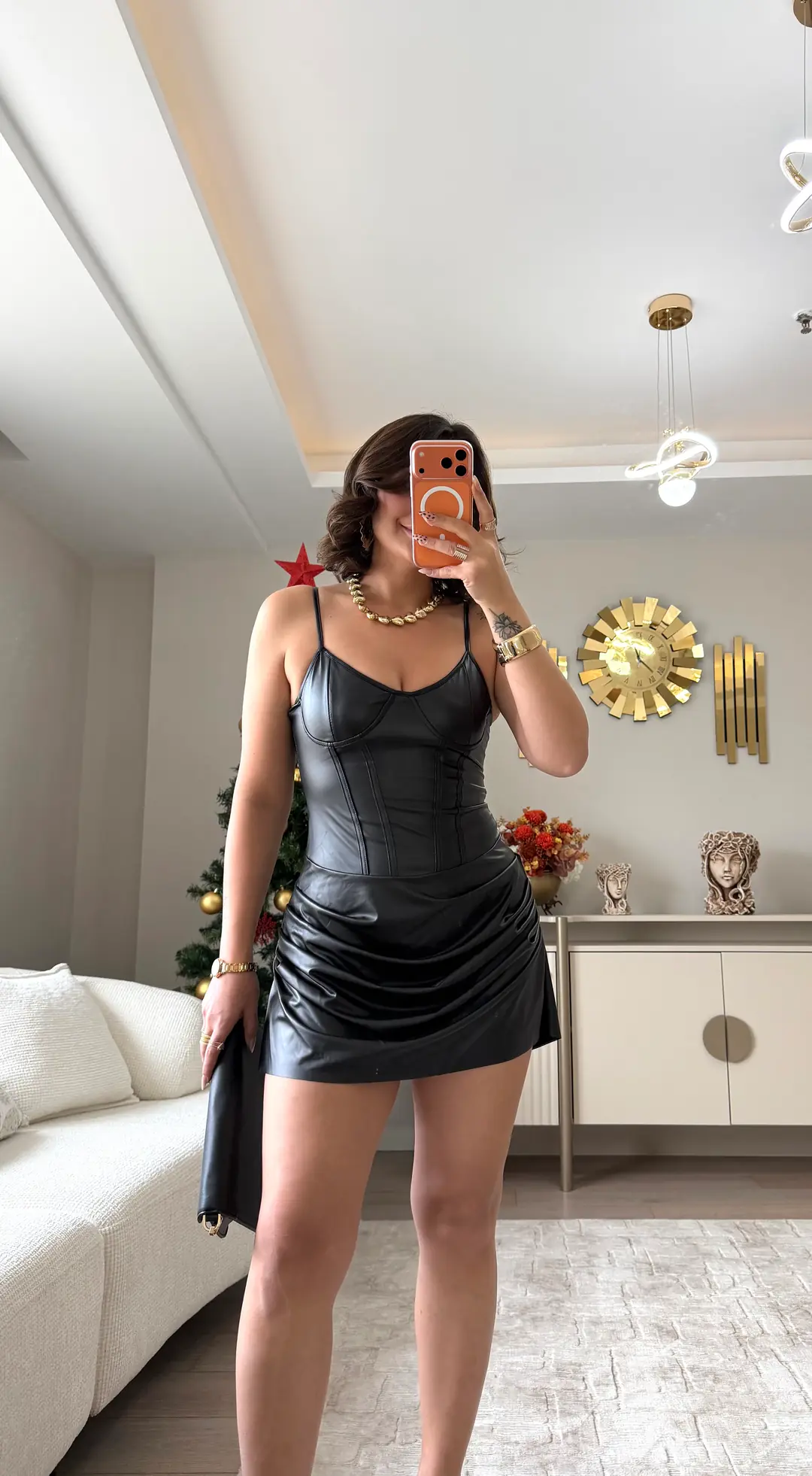 Étoile Balenli Deri Elbise 