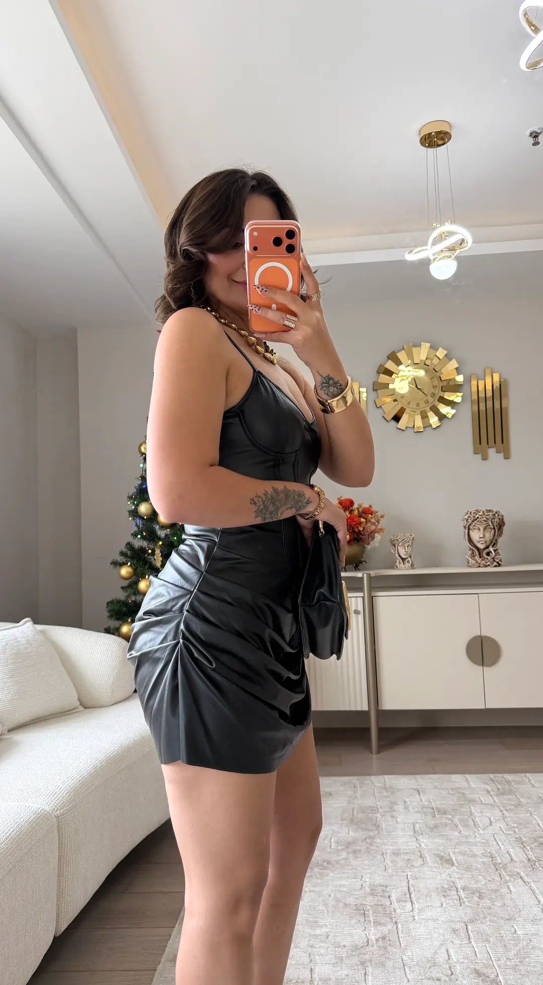 Étoile Balenli Deri Elbise 