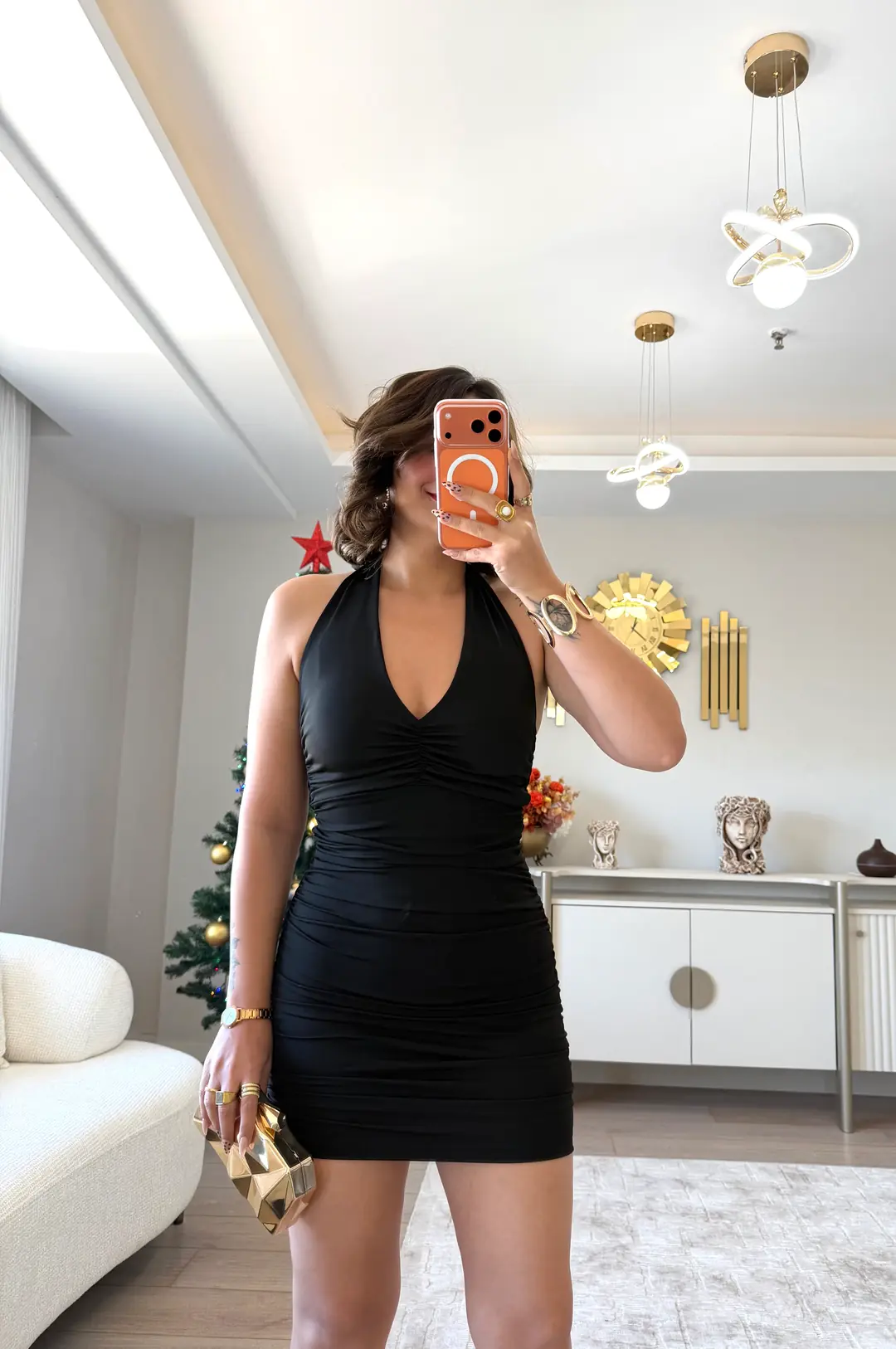 Miro Halter Yaka Mini Elbise