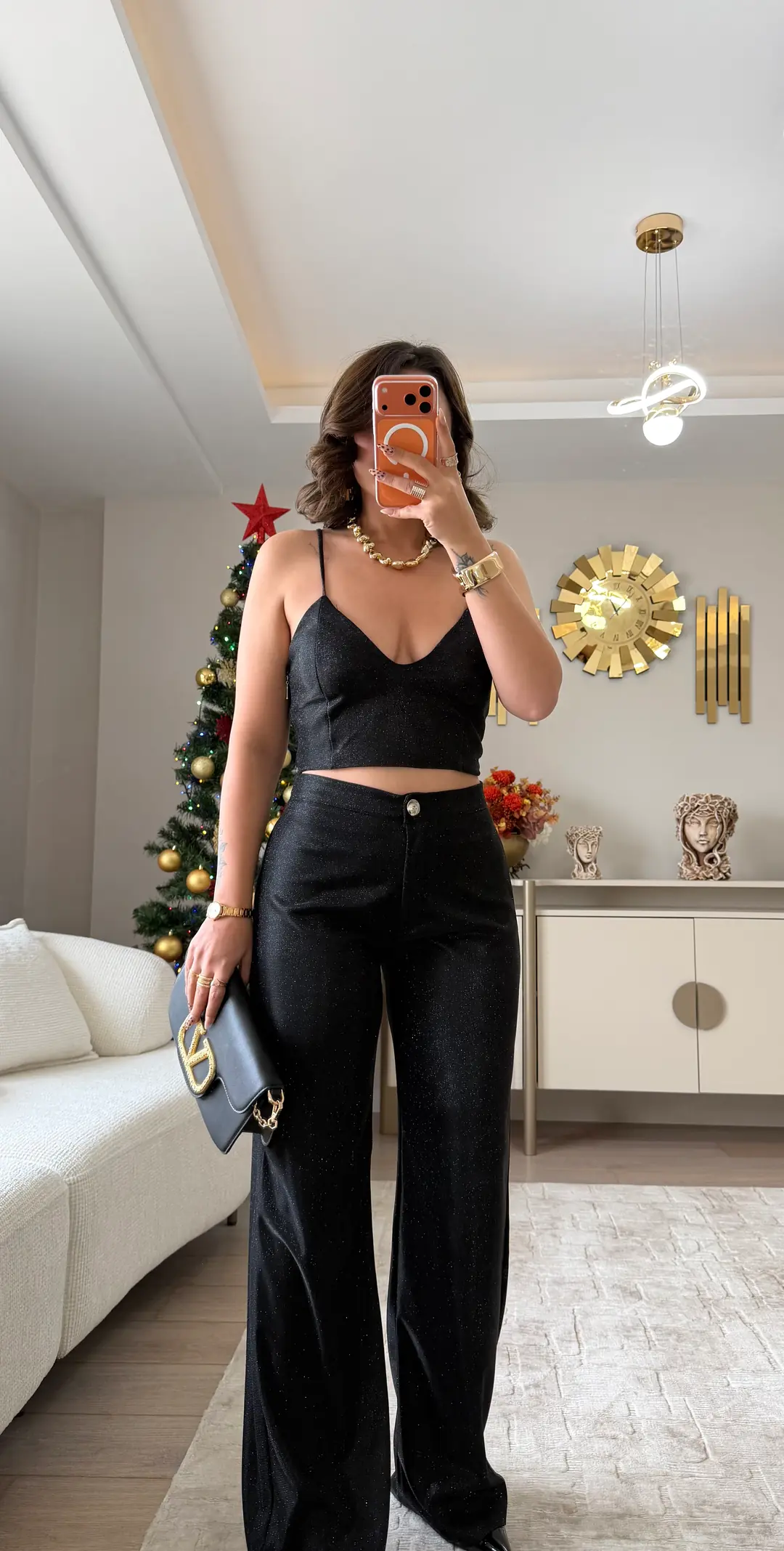 Chic Simli Takım ( Gögüs İçi Dolgulu ) - SİYAH