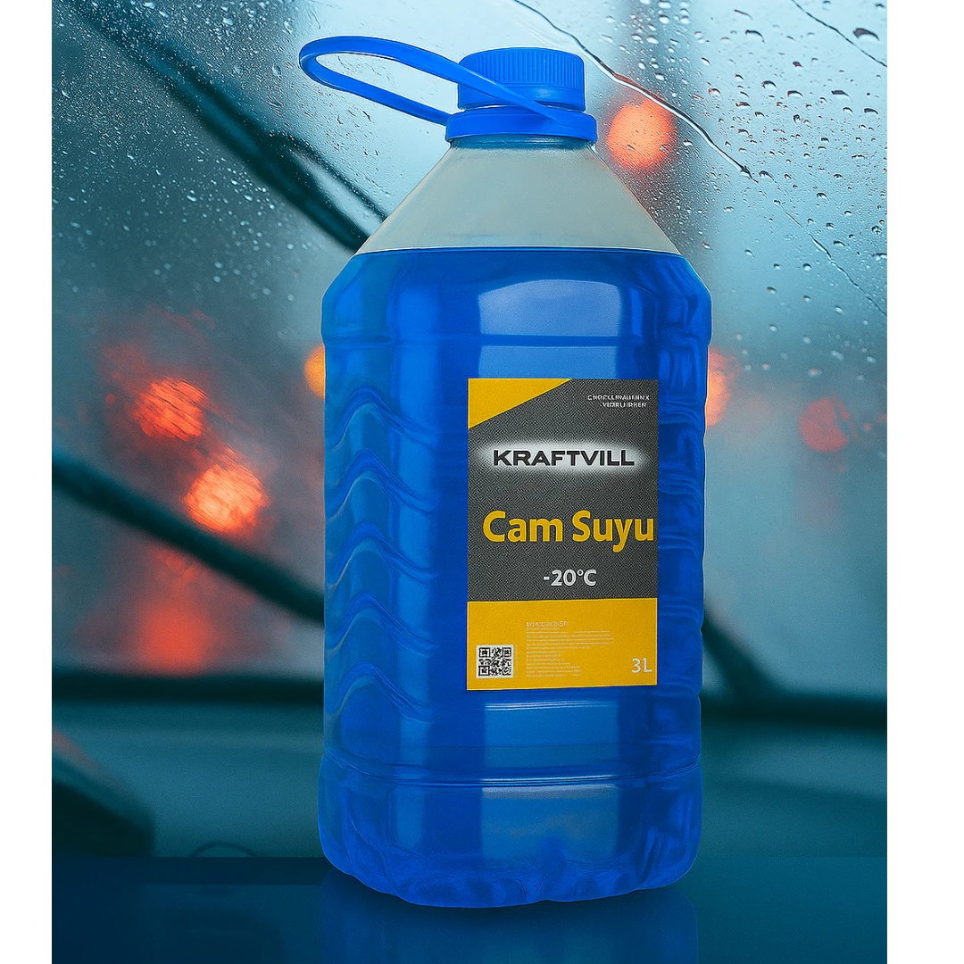 Kışlık Mavi Cam Suyu Antifrizi 3 LT - Hazır Karışım - Maksimum Buzlanma Önleyici Etki (-20°C)