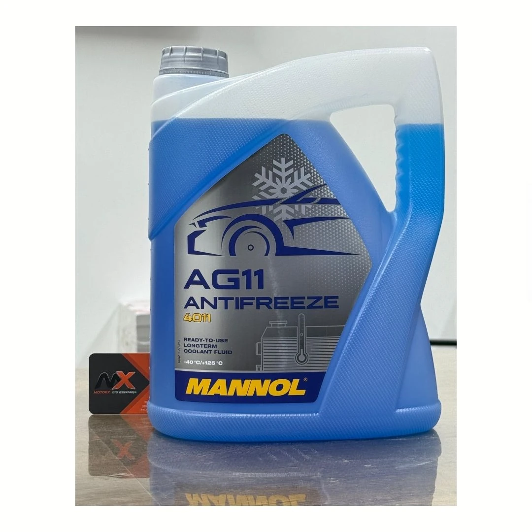 2025 Üretimli Mannol Yüksek Performanslı Donmayan Formül Hazır Kullanım Mavi Antifriz 5L -40 +125°c