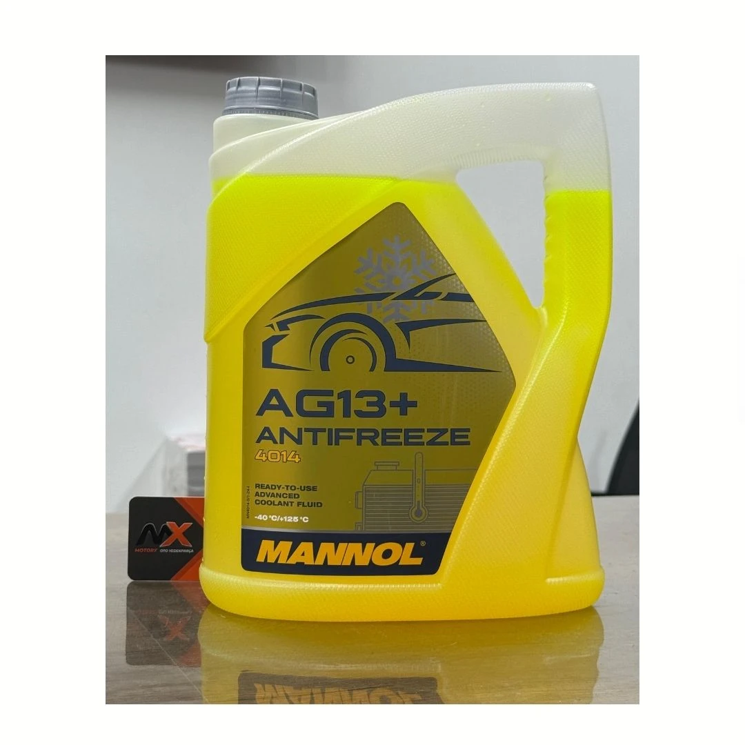 2025 Üretimli Mannol Yüksek Performanslı Donmayan Formül Hazır Kullanım Sarı Antifriz 5L -40 +125°c