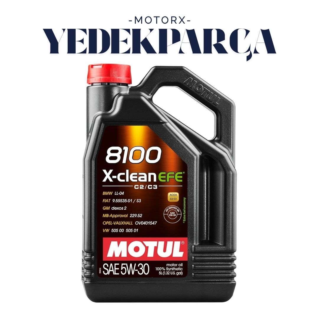 Motul 8100 X-Clean Efe Sae 5W-30 ( Tam Sentetik ) 4Lt.