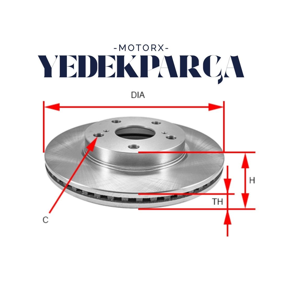 Fren Diski Ön 2 Adet Hyundaı İx20 (10-). İ30 (07-11) Kıa Cee'D (07-) Takım Fiyatıdır