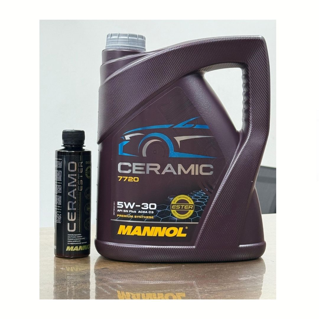 2025 5W30 Ceramic Katkılı Motor Yağı 5L ve Ceramo Ester 50.000 KM Kalıcı Ultra Performans Katkısı