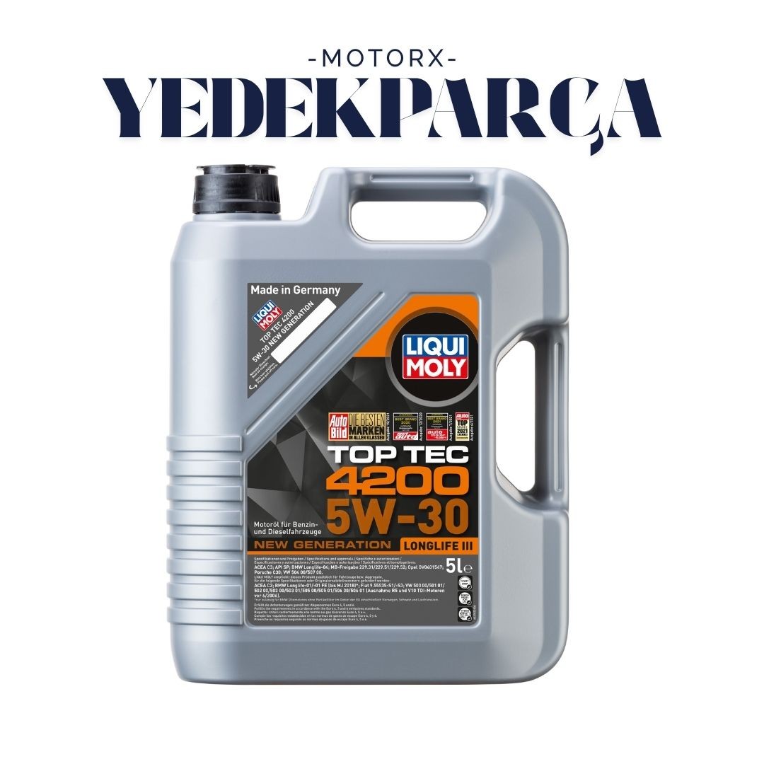 Lıquı Moly 5W30 4200 Top Tec New Generatı Ön LÖng Lıfe Iıı 5Lt