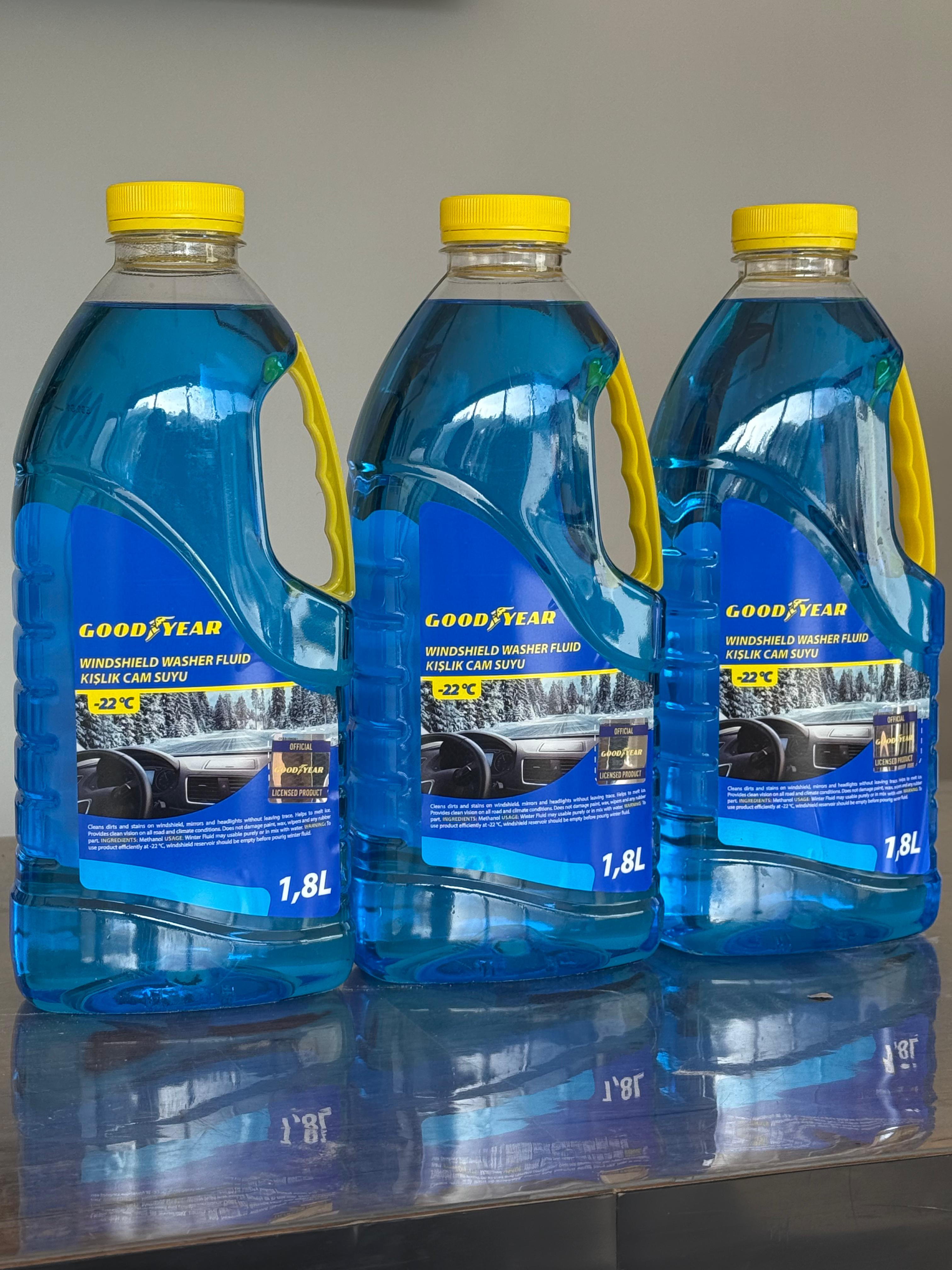 Kışlık Antifrizli Cam Suyu 3 Adet 1,8 x3 Litre -22 Derece