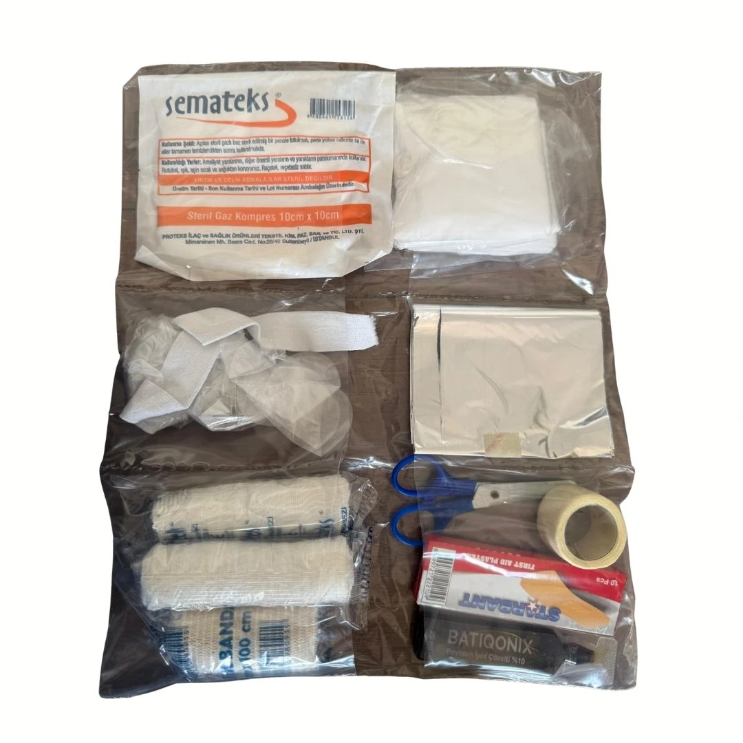 Visco Boyun Destek Yastığı + Kapsamlı İlk Yardım Seti + Mavi Mikrofiber Bez Temizlik Paketi (3’lü Set)