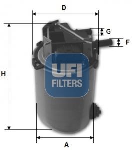 UFI 2406101 Yakıt Filtresi Nıssan Qashqaı 1.6 Dci 11 Oe