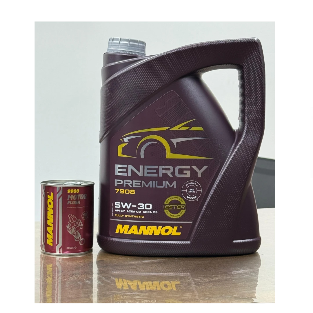 2025 5W30 Energy Premium Ester 5LT Motor Yağı ve Güçlü Motor Temizleme İlacı Seti