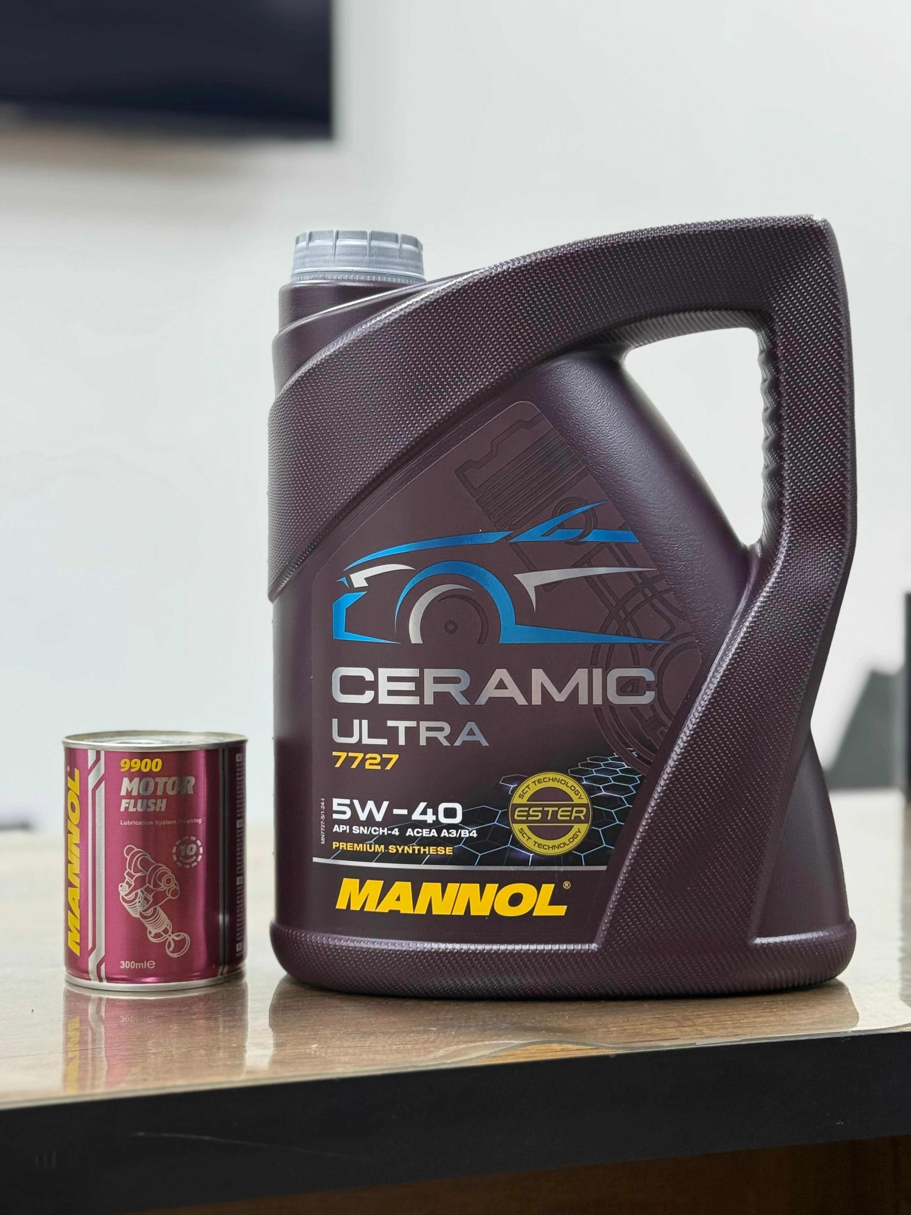 Ceramic Katkılı Motor Yağı Ve Motor Temizleme Katkı Seti 5W40