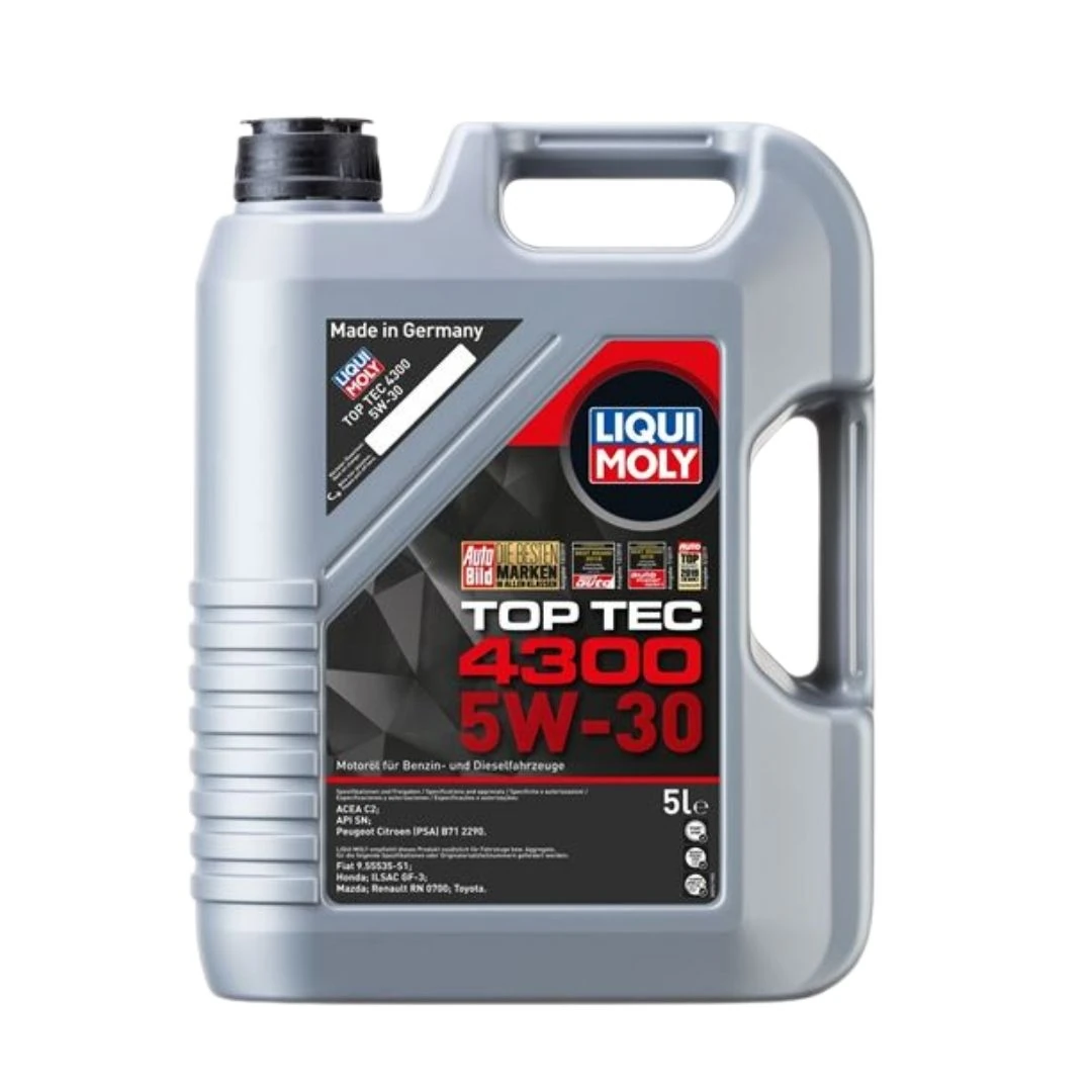 5W30 Motor Yağı Tam Sentetik Top Tec 4300 5 Litre Liqui Moly