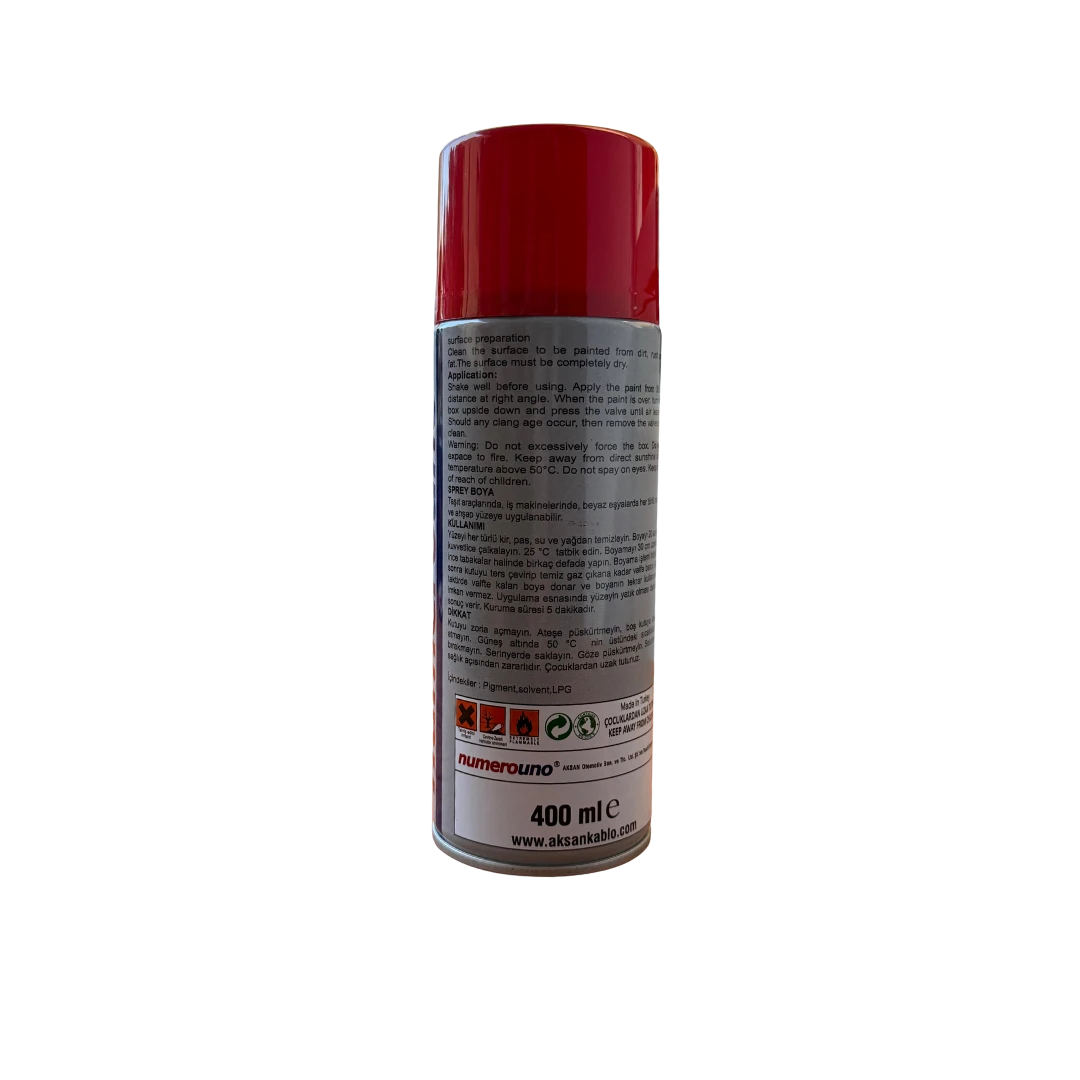 Kırmızı Sprey Boya 400 ml – Hızlı Kuruyan Yüksek Kapatıcılı Boya | Graffiti Paint