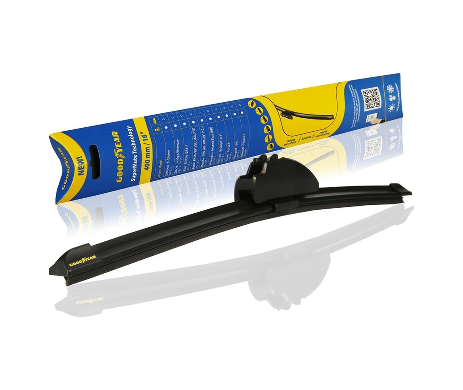 Supermute Technology Ön Muz Silecek 16" 400 Mm