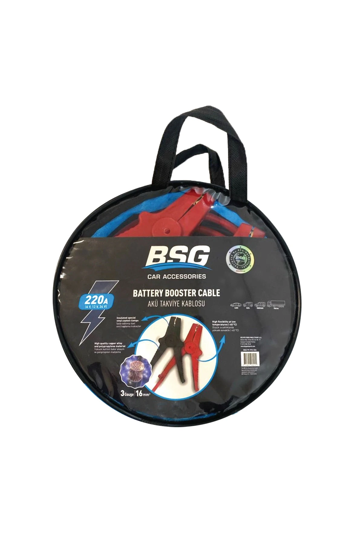 3 Metre Akü Takviye Kablosu