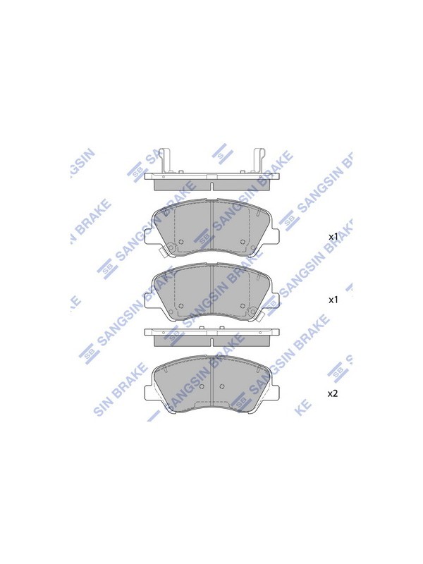 Ön Fren Balata Hyundaı I20 1.1 l 1.2l 1.4l 15- / Bayon 1.0 l 1.4 l 21- / Kia Rio 1.2l 1.4l 17- Üstten Delikli Tip 58101C8A00-58101C8A50-58101H8A05