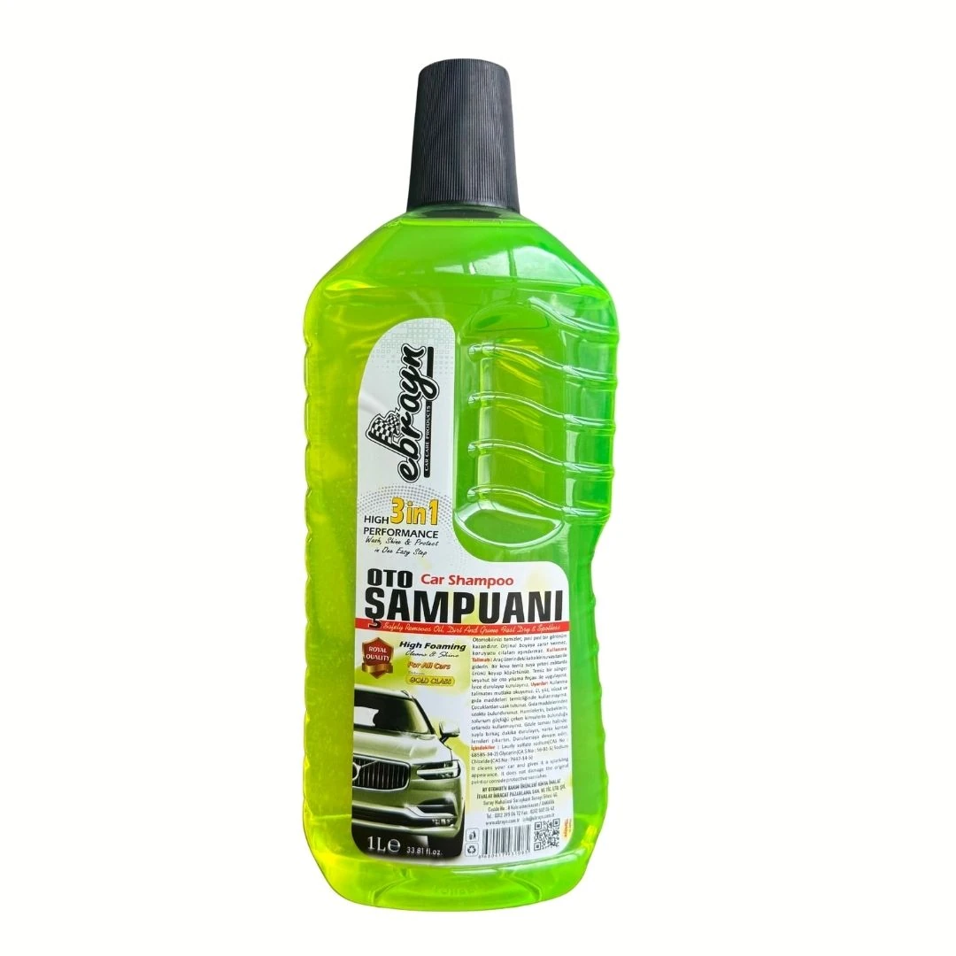 Oto Şampuanı 1 Litre Araç Temizlik ve Parlatma Sıvısı EBR-018