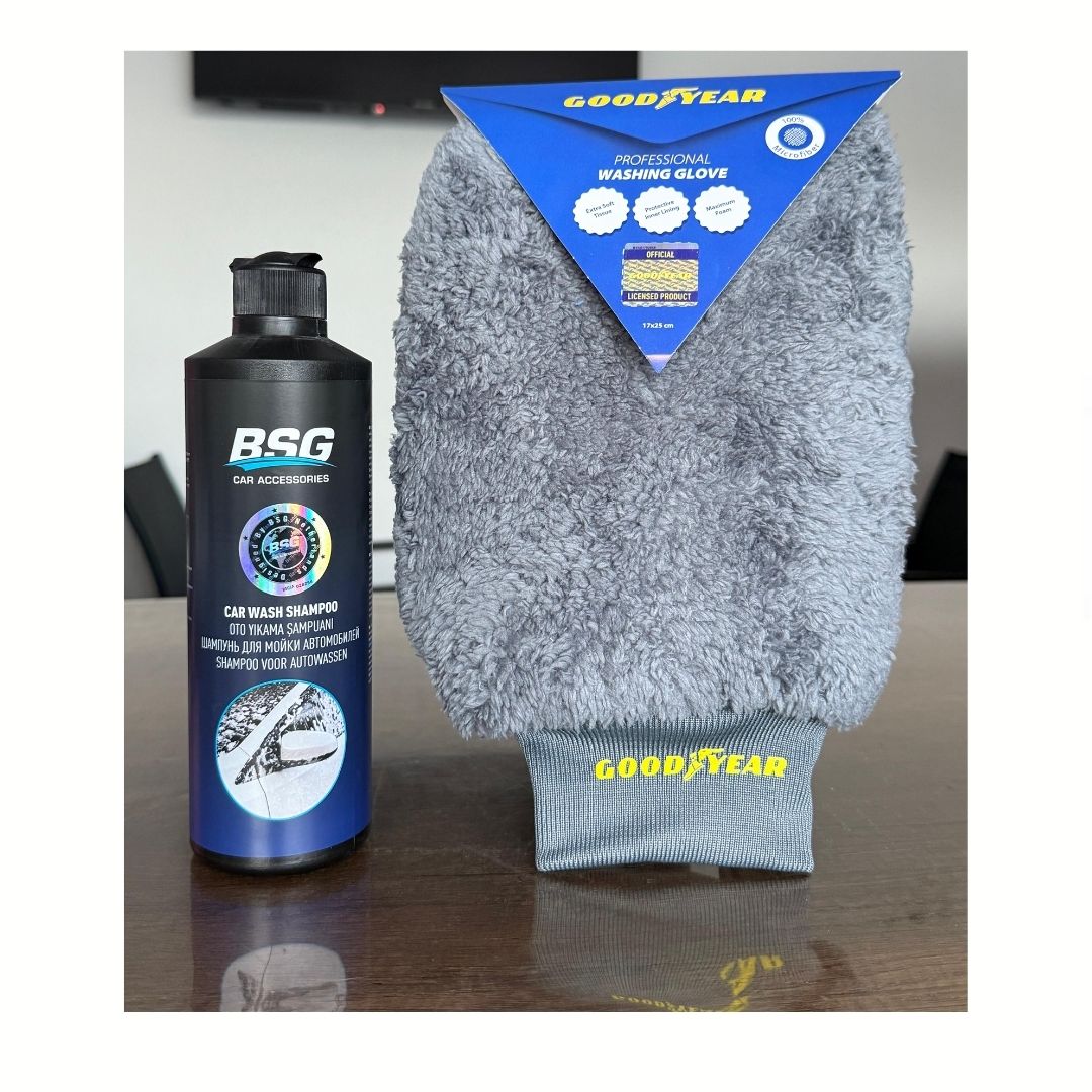 Üstün Performanslı Şeffaf Dokulu Yıkama Eldiveni Ve Yıkama Şampuanı