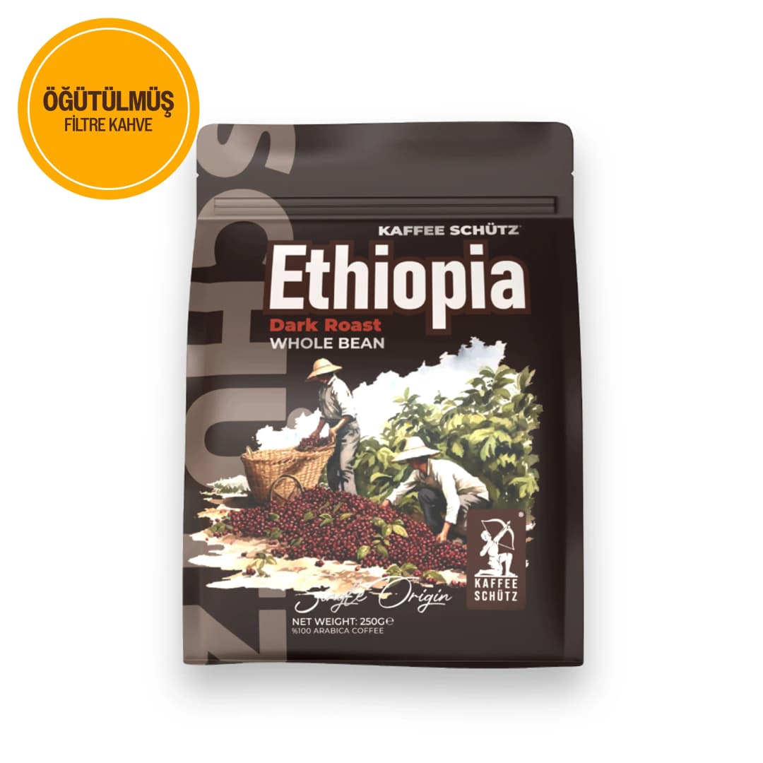 Ethiophia Sidamo Öğütülmüş Premium Çekirdek Kahve