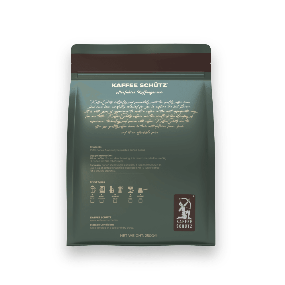 Kaffee Schütz Premium Çekirdek Kahve - %100 Arabica 250g | Honduras Yöresel Kahve