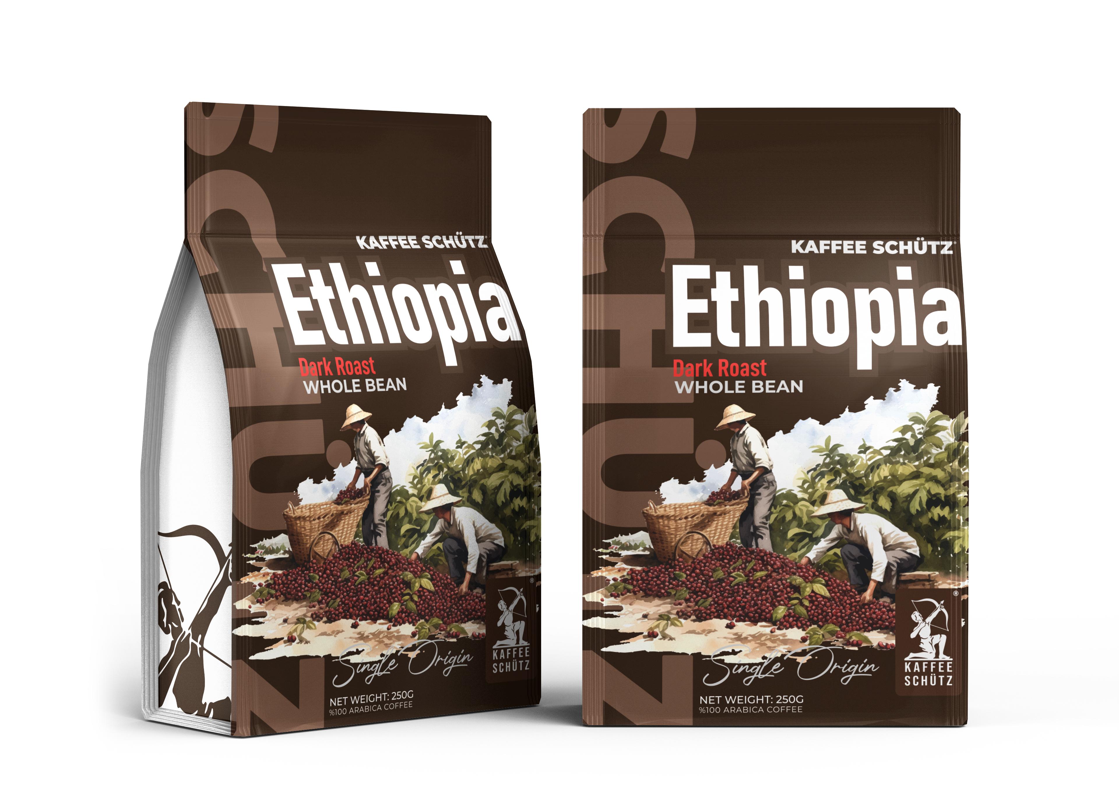 Ethiopia Premium Çekirdek Kahve - %100 Arabica 250g