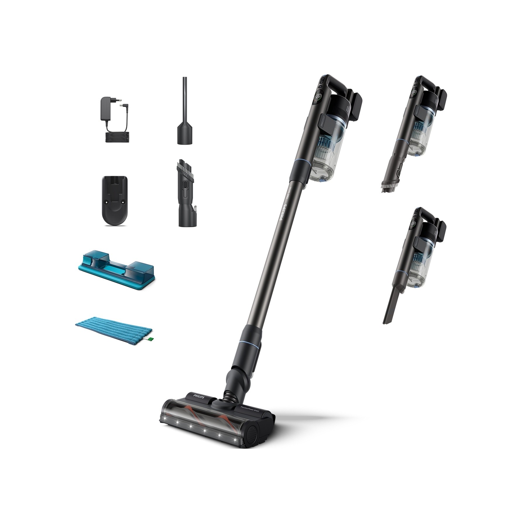 Philips Aqua 7000 Serisi XC7053/01 Dikey Şarjlı Süpürge Mavi