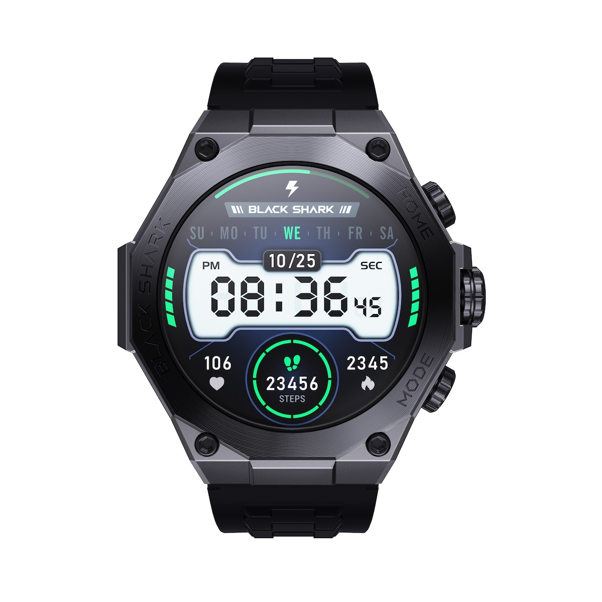 Black Shark S1 Pro Akıllı Saat Black (Black Shark Türkiye Garantili)