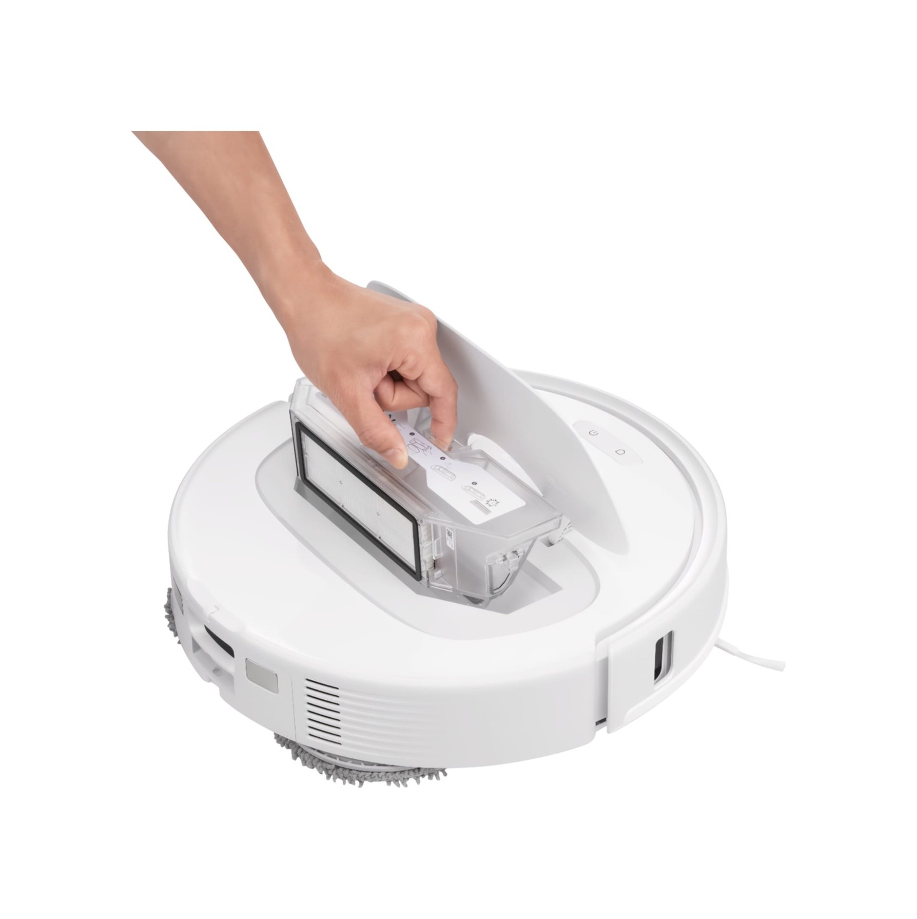 Roborock Q Revo S Çöp İstasyonlu Akıllı Robot Süpürge Beyaz