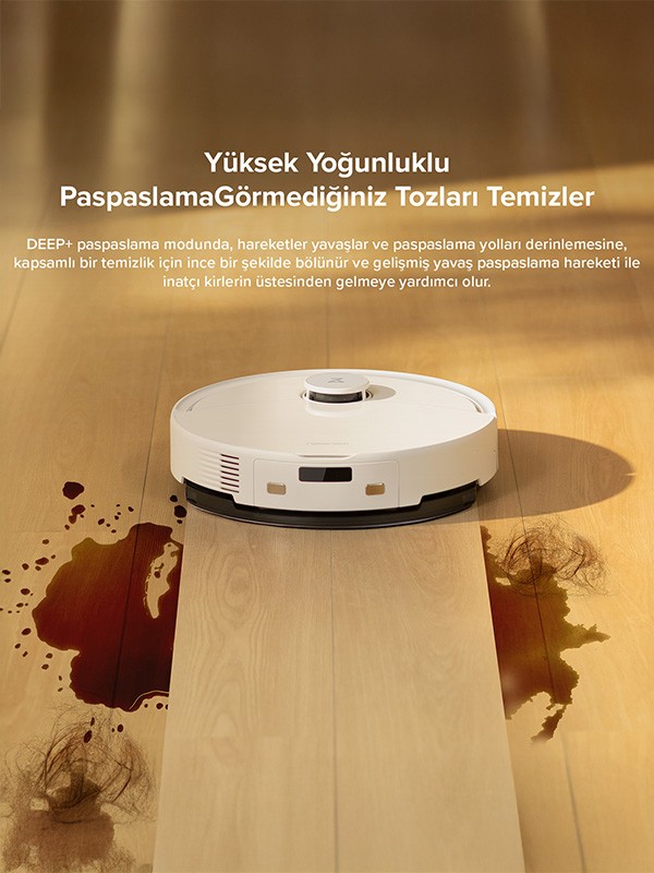 Roborock Q8 Max Pro Akıllı Robot Süpürge Beyaz