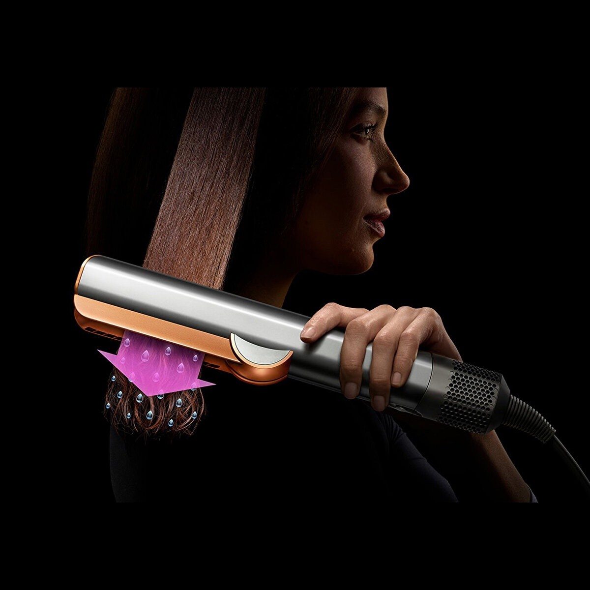Dyson Airstrait Saç Düzleştirici Parlak Nikel / Parlak Bakır(Dyson Türkiye Garantili)